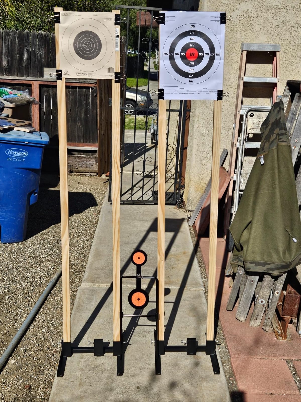 KNINE OUTDOORS Shooting Target Stand for Outdoors, Durable Paper Target Holder with Stable Adjustable Base for Paper Shooting Targets Cardboard Silhouette, H Shape, USPSA/IPSC, IDPA Practice, 2 Pack customer photo 1