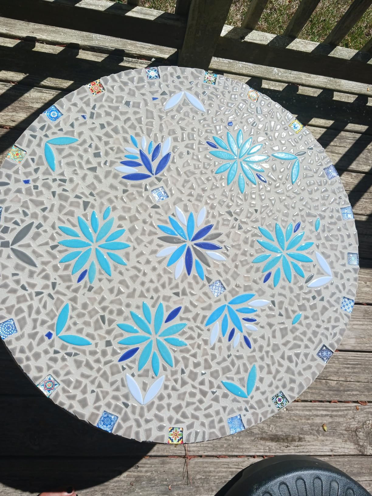 1.1LB Irregular Ceramics Mosaic Tiles, Mosaic Pieces Stones for DIY Mosaic Making Craft Hobby Arts Home Wall Decoration (White) customer photo 2
