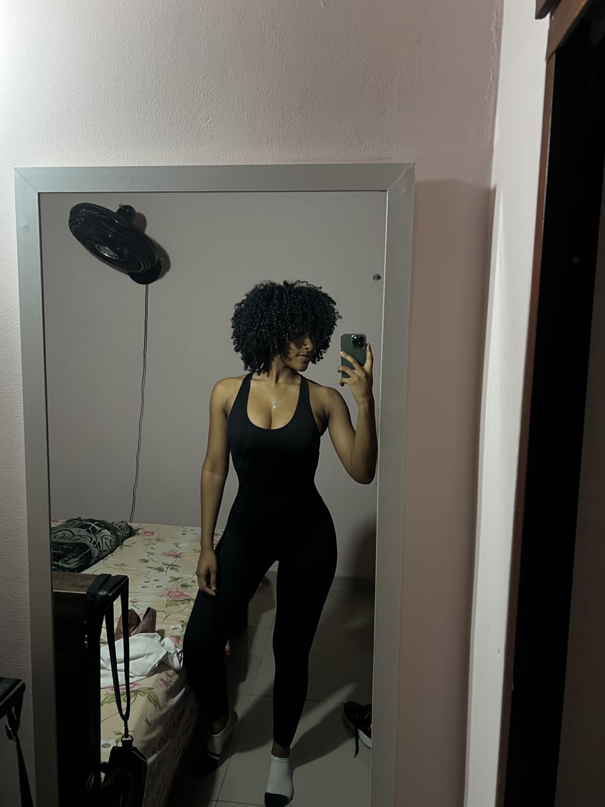 Womens Workout Jumpsuits Seamless Yoga Gym Bodycon Rompers Sexy Racerback Tummy Control Padded Bra Unitard customer photo 2