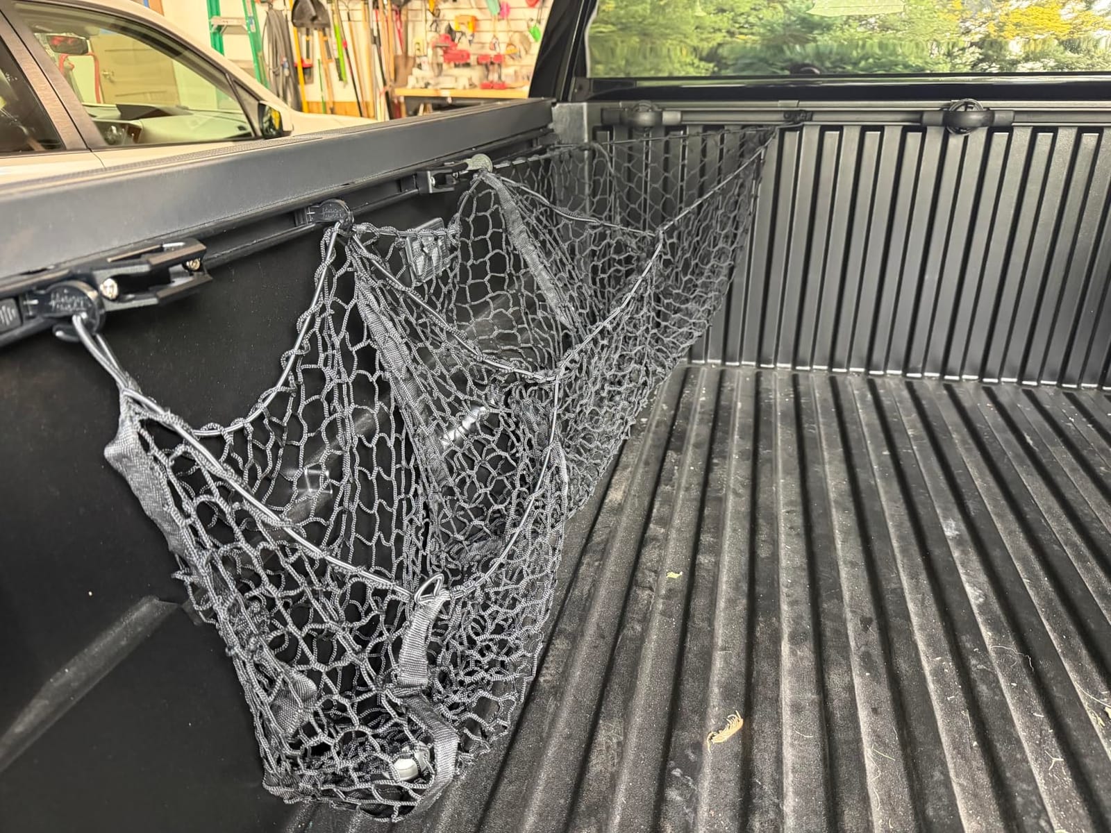 TacoNets Three Pocket Cargo Net for 2005-2026 Toyota Tacoma - Patented Design - Premium Truck Bed Organizers & Storage - Grocery Holder - Designed in USA customer photo 1