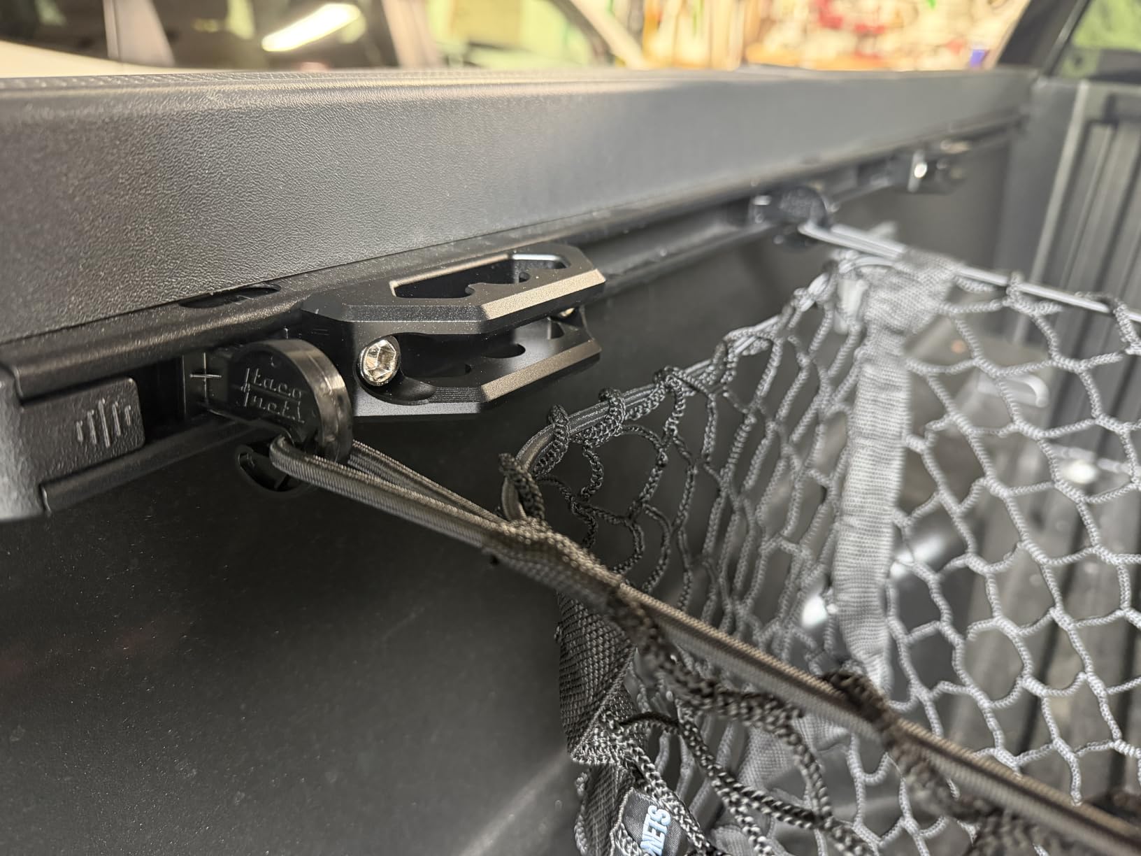 TacoNets Three Pocket Cargo Net for 2005-2026 Toyota Tacoma - Patented Design - Premium Truck Bed Organizers & Storage - Grocery Holder - Designed in USA customer photo 2