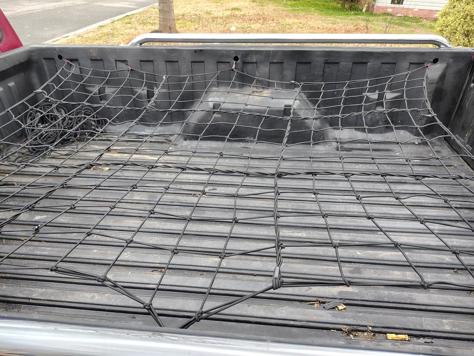 4'x6' Cargo Net for Pickup Truck Bed Stretch to 8'x12' Heavy-Duty 10mm Bed Net customer photo 1