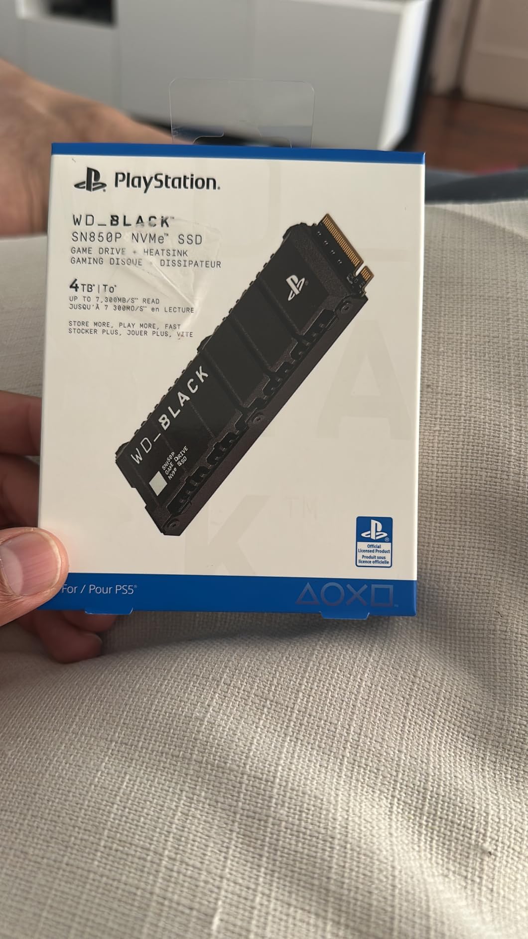 WD_BLACK 2TB SN850P NVMe M.2 SSD Officially Licensed Storage Expansion for PS5 Consoles, up to 7,300MB/s, with heatsink - WDBBYV0020BNC-WRSN customer photo 1