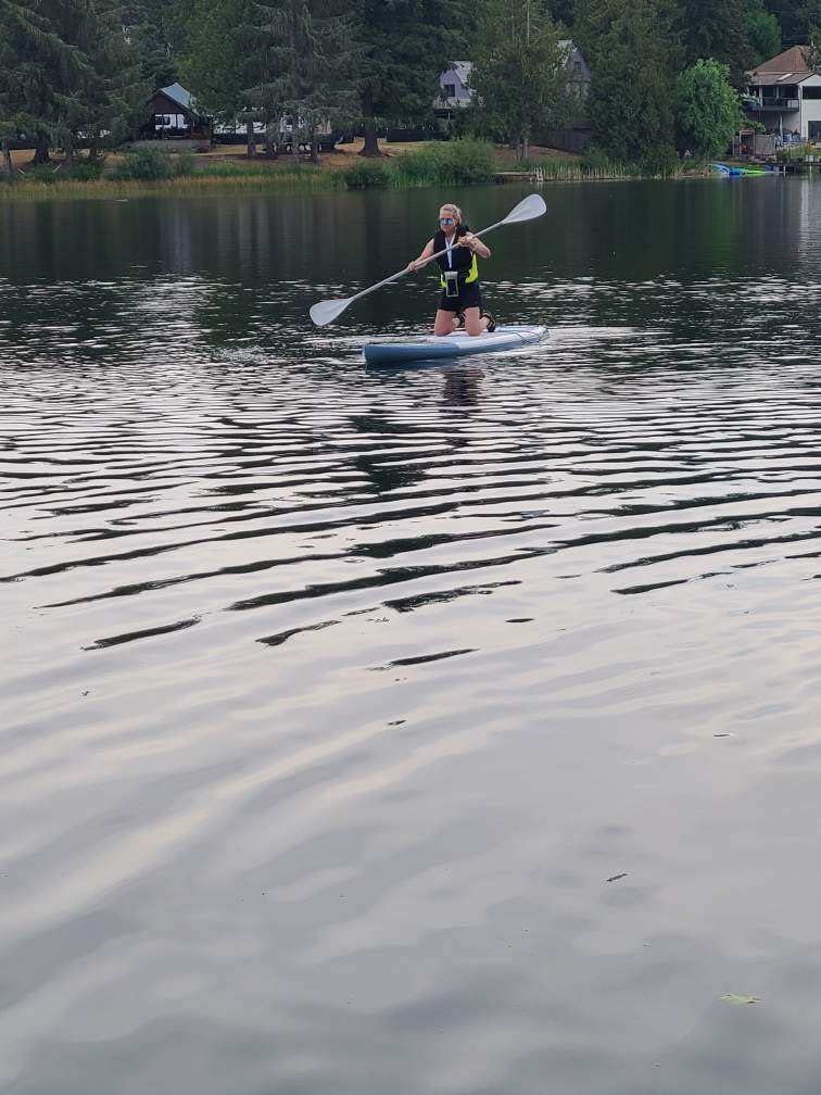 Tuxedo Sailor SUP Paddle - 3 Piece Adjustable Stand Up Paddle Board Paddle - Lightweight & Floating Paddle Board Oar - Durable and Packable, Reinforced Nylon Blades - Efficient Stroke customer photo 2