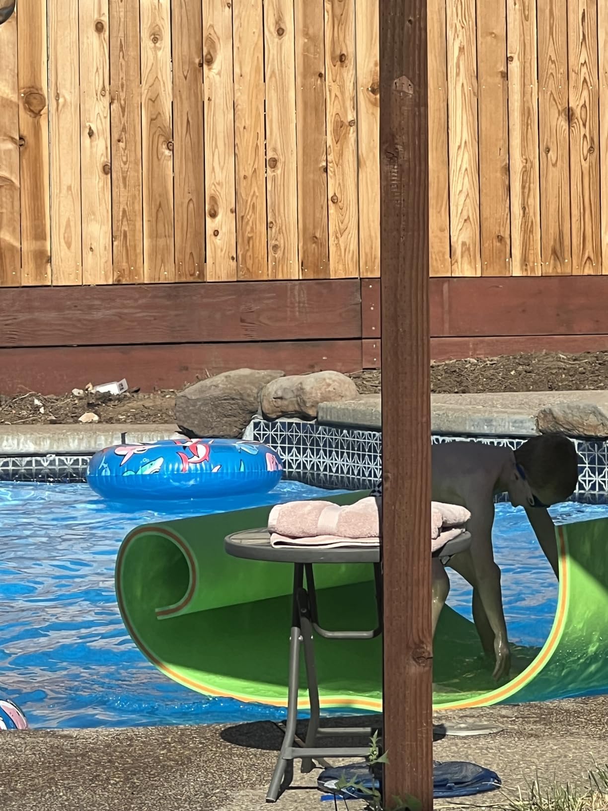 WARMOUNTS Lily Pad Floating Mat, 7/8/9/13/15.5 FT Floating Mat, 3-Layer Tear-Resistant XPE Foam Floating Water Mat with 16.4' Elastic Bungee Tethers for Lake, Pool, River, Ocean, Boat, Beach customer photo 2