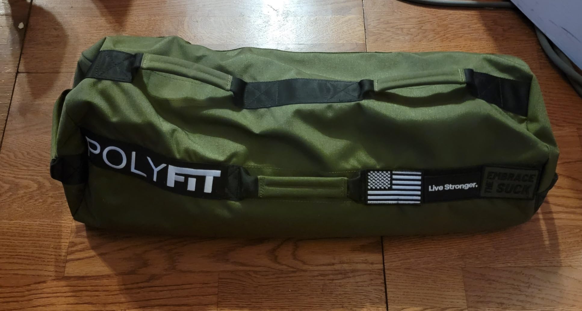 Polyfit Workout Sandbag Pro - Exact Sizing with Triple Closure Filler Bag | 40, 60, 80 and 100 lb sizes, 7 handles, sand not included customer photo 2