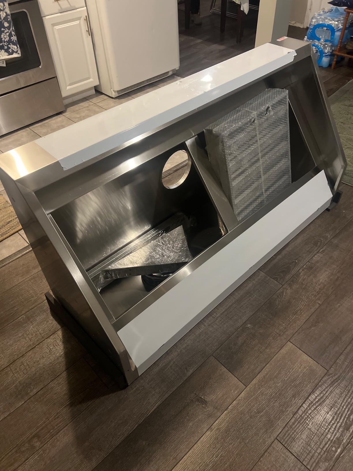 VEVOR Commercial Exhaust Hood, 7FT Food Truck Hood Exhaust, 201 Stainless Steel Concession Trailer Hood with 3 Detachable U-shaped Grid Oil Filter Mesh, Rust Resistant Vent Hood for Kitchen Restaurant customer photo 1