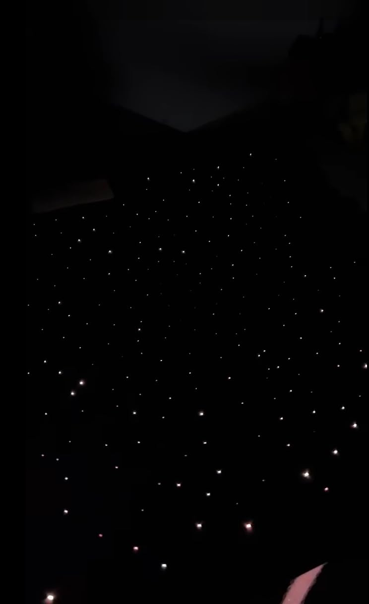Twinkle & Meteor Starlight Headliner Kit for Car 0.03in x 9.8ft 750 Strands for Ambient Interior Decor 16W RGBW Fiber Optic Star Light Engine, 200 White Shooting Stars customer photo 1