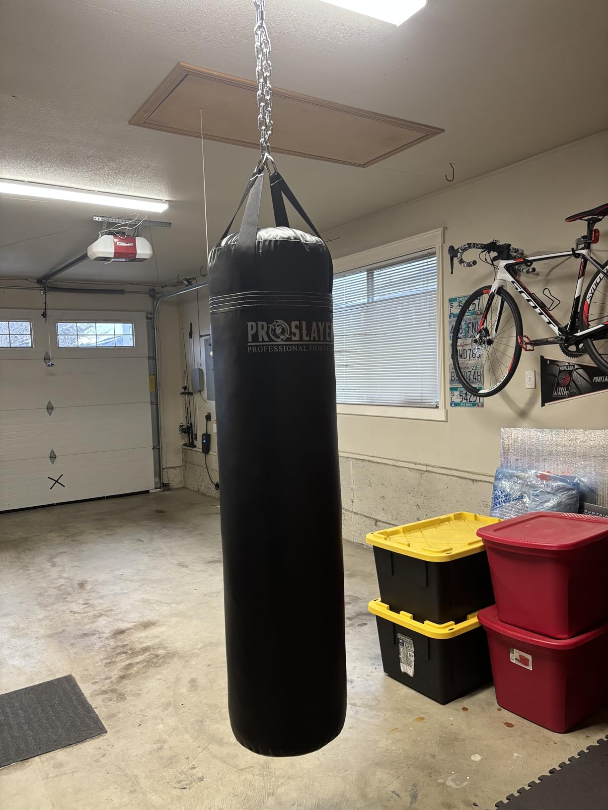 100lb Boxing MMA Heavy Punching Bag - Black - Made in USA - Filled customer photo 2