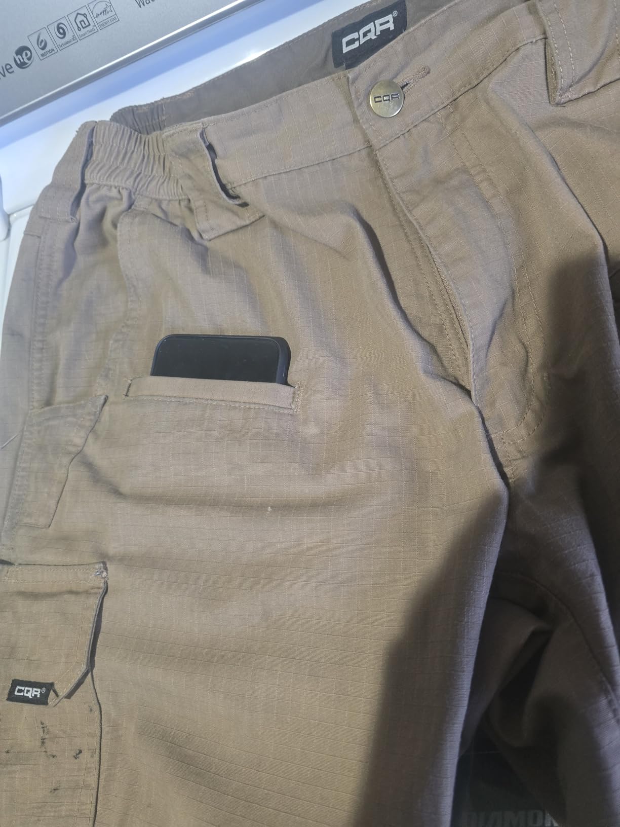 CQR Men's Tactical Pants, Water Resistant Ripstop Cargo Pants, Lightweight EDC Work Hiking Pants, Outdoor Apparel customer photo 2