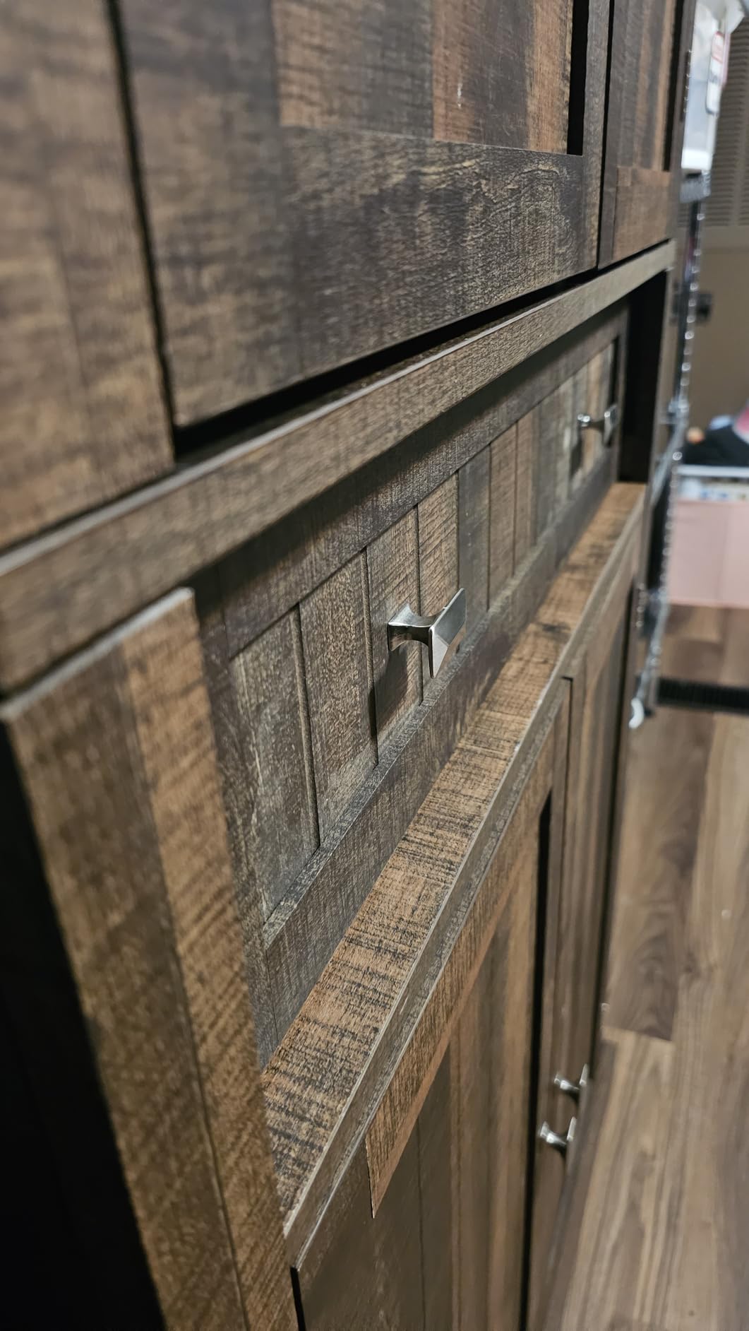 VASAGLE Pantry Cabinet, 71.7-Inch High Freestanding Tall Cupboard Storage Cabinet with a Drawer, 2 Cabinets, 4 Adjustable Shelves, 6 Door Shelves, for Living Room, Kitchen, White UBBC561P31V2 customer photo 2