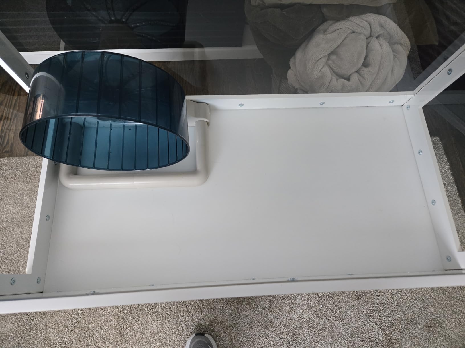 GDLF Hamster Cage with Acrylic Panels and Storage, 39.5 x 19.7 Inch | Furniture-style habitat offers two levels, two access doors, and ample floor space for hamsters, gerbils, rats, or hedgehogs customer photo 2