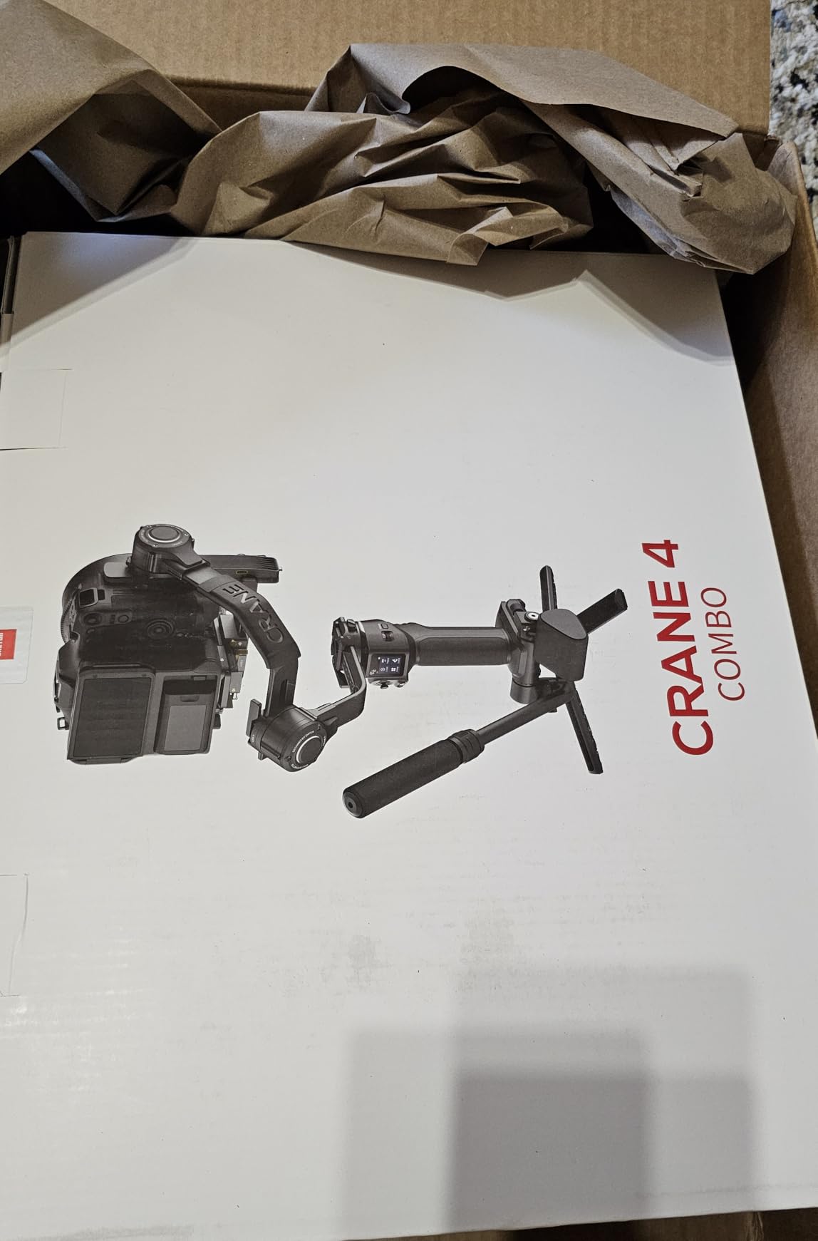 Zhiyun Crane 4, 3-Axis Gimbal Stabilizer for DSLR and Mirrorless Camera, Nikon Sony Panasonic Canon Fujifilm BMPCC 6K, Fill Light, PD Fast Charge customer photo 2