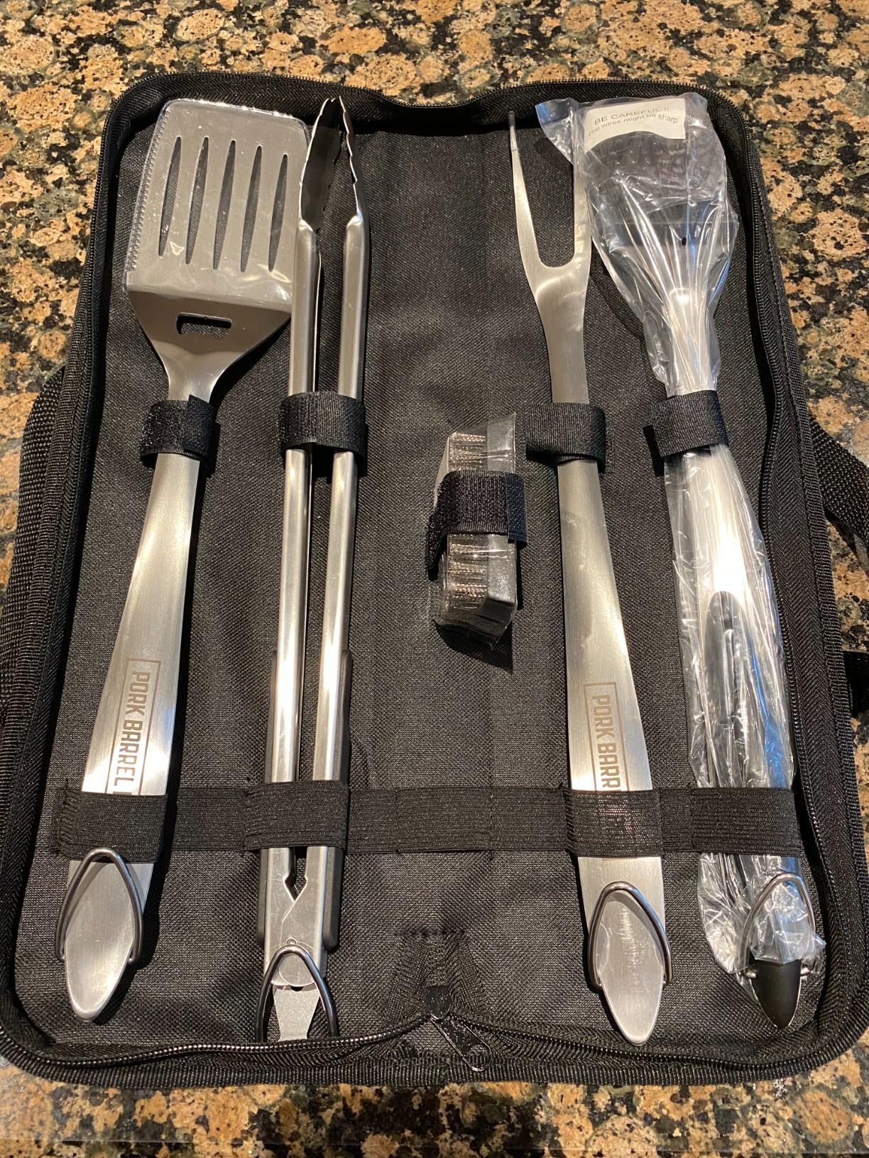 Pork Barrel BBQ Tool Set Grill Kit - Premium Stainless Steel BBQ Grill Accessories, Grilling Tools & BBQ Accessories for Outdoor Grill - Perfect BBQ Tools and Grilling Gifts for Men customer photo 2