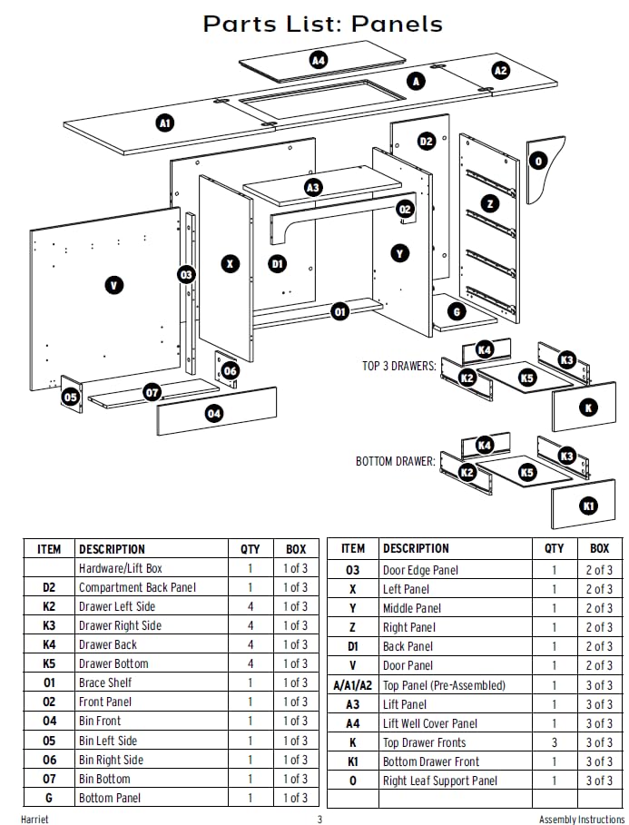 Arrow Classic Sewing Furniture Harriet Full-Size Sewing Cabinet with Hydraulic Machine Lift, Drawers, Expandable Leaves, Locking Wheels - Ash White customer photo 1
