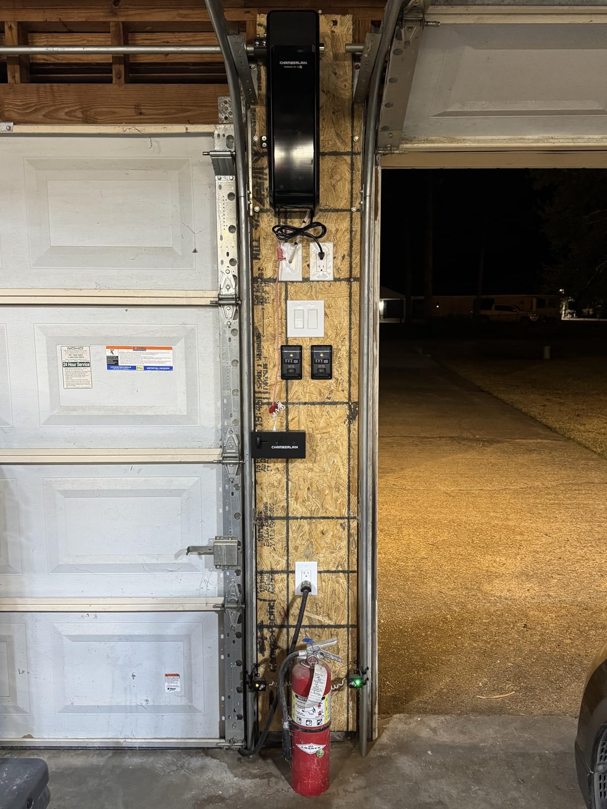 Chamberlain RJO101MC Ultra-Quiet Wall Mount Garage Door Opener with Battery Backup, myQ Smart Wi-Fi Control, LED Lighting System customer photo 1