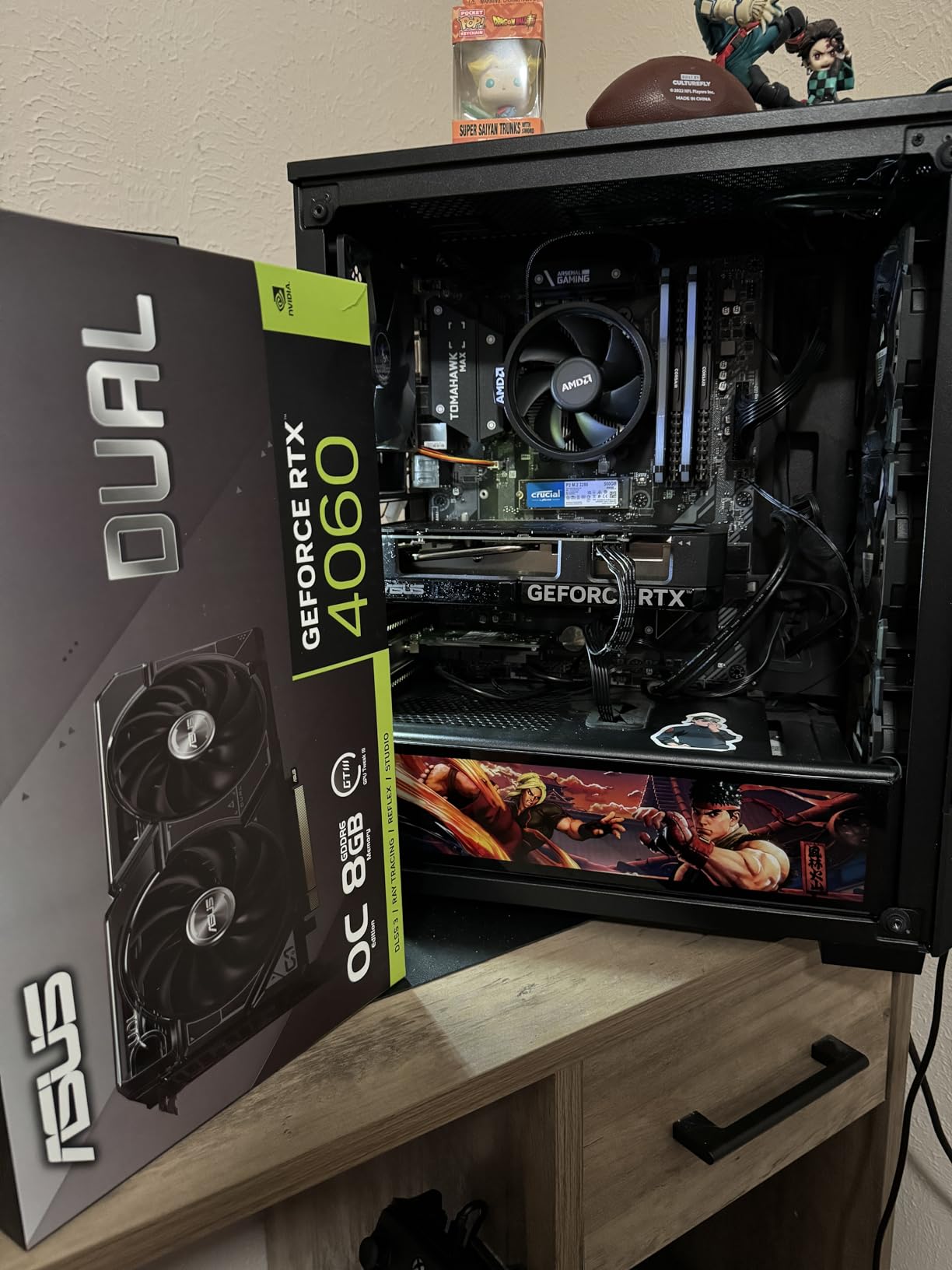 ASUS Dual GeForce RTX 4060 OC Edition 8GB GDDR6 (PCIe 4.0, 8GB GDDR6, DLSS 3, HDMI 2.1a, DisplayPort 1.4a, 2.5-Slot Design, Axial-tech Fan Design, 0dB Technology), 3 Year Warranty customer photo 2