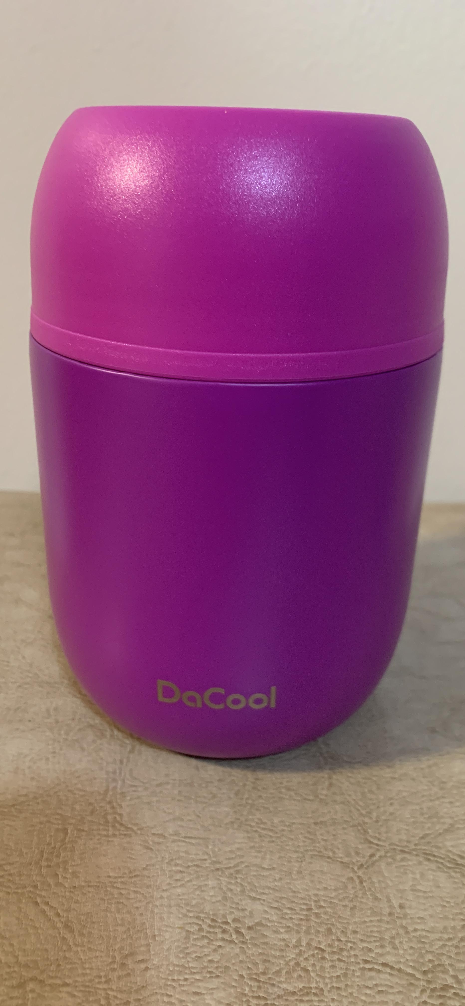 DaCool Stainless Vacuum Insulated Food Jar - 16 Ounce Thermo for Hot & Cold Food, Perfect for School, Work, Picnic & Outdoors - Purple customer photo 1