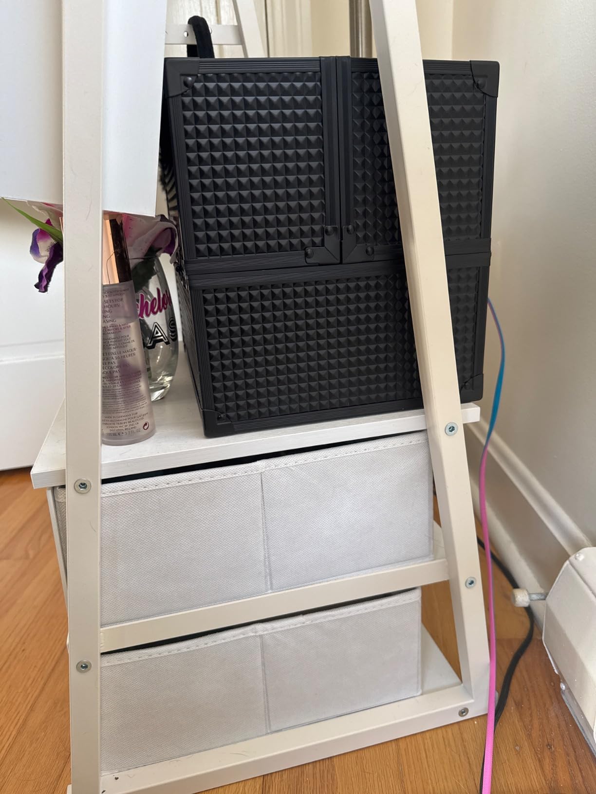 Nicetree Mirror Jewelry Cabinet, Lockable Full Length Mirror, 2 Drawers | Standing Jewelry Armoire with Mirror, Mirror with Jewelry Storage, Adjustable Angles, Easy Assembly, Gift Idea, Rustic Brown customer photo 2