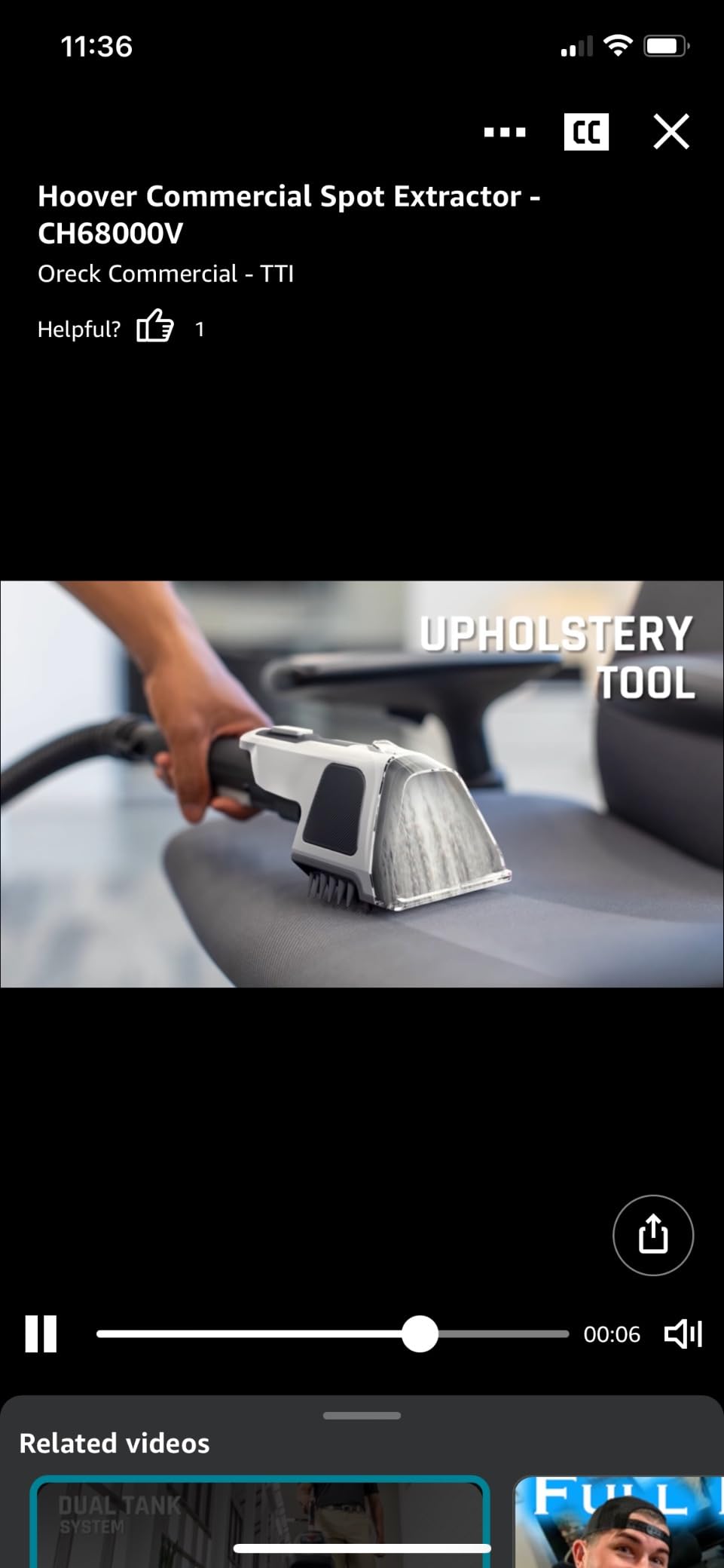 Hoover Commercial PowerScrub XL Spot Extractor, Carpet Cleaner Machine | Deep Cleaning Shampooer, Commercial Grade Stain Remover with Heated Dryer customer photo 1