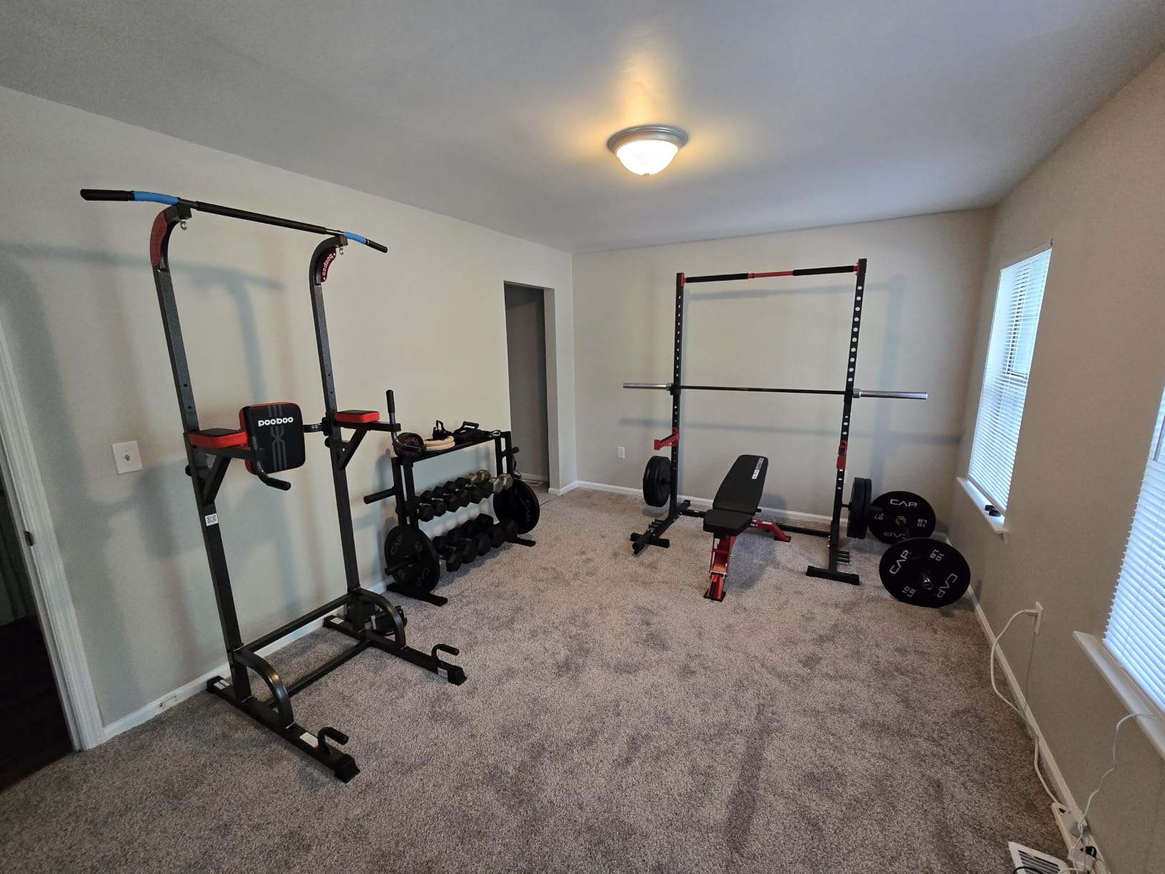 FLYBIRD SR1 Squat Rack, Adjustable Power Rack for 6FT/7FT Barbells with Pull-Up Bar customer photo 1