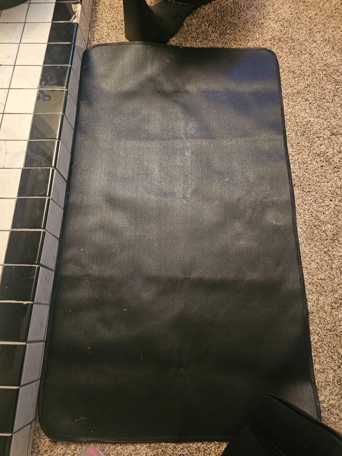 26x46inch Fireproof Hearth Mats for Fireplaces Fire Resistant Rectangle Fire Pit Mat, Fireproof Grill Pads, Under Grill Mat for Outdoor Charcoal, Smokers, Gas Grills, Deck and Patio Protective Mats customer photo 2