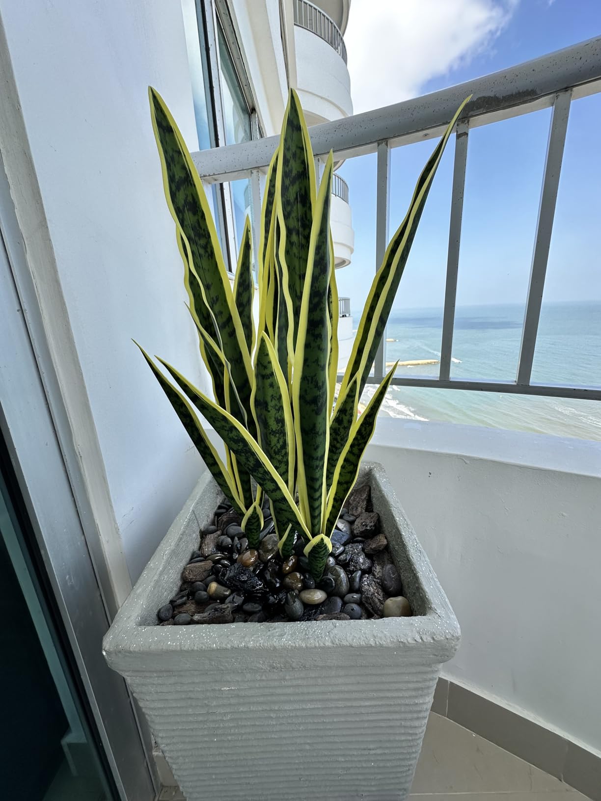 COTSEN 5 Pack Artificial Snake Plants Faux Agave Plant Fake Sansevieria Unpotted 30 inch Artificial Plants customer photo 1