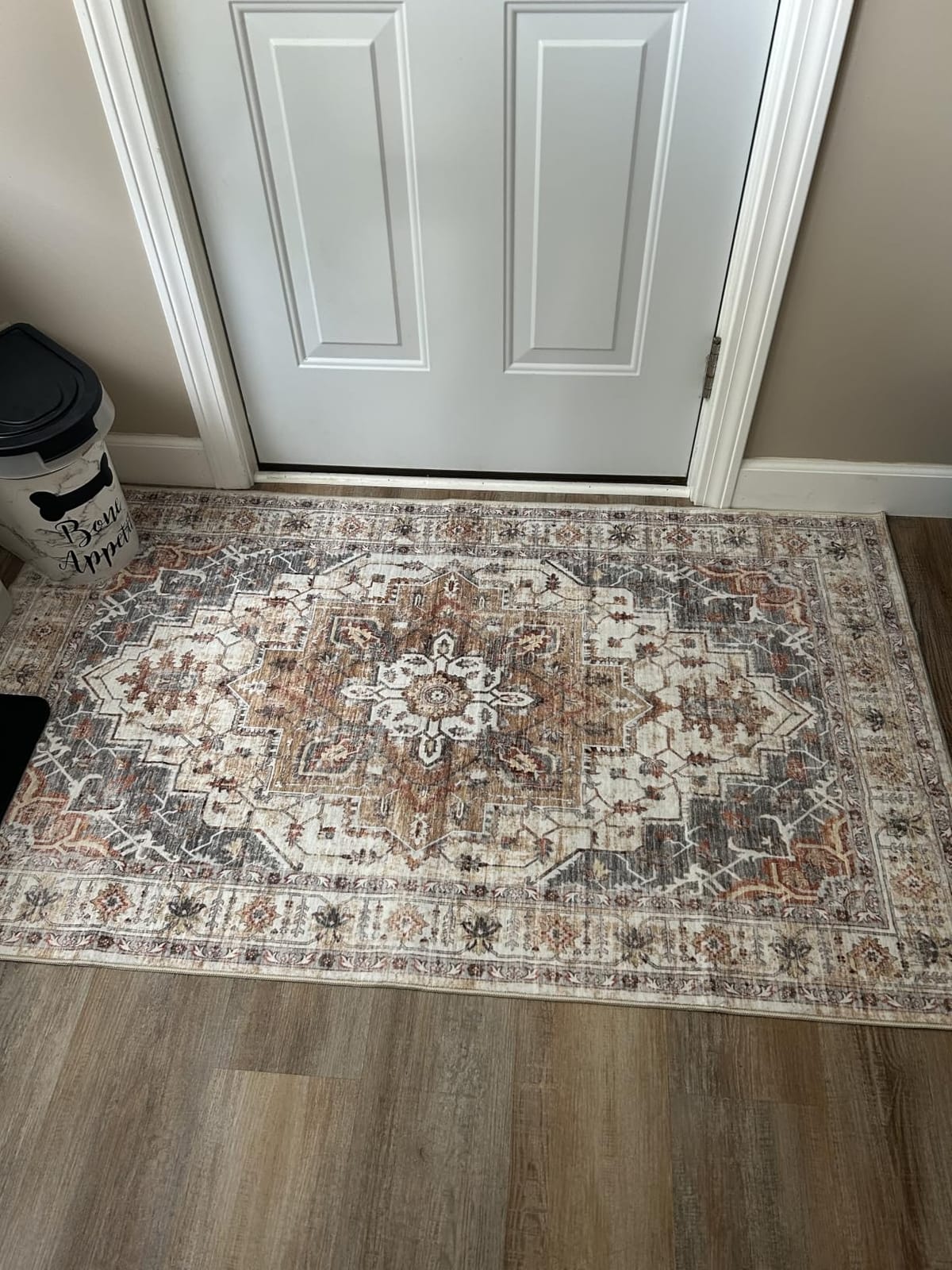 Madane Hallway Runner Rug 2x8 Washable Kitchen Rugs Non-Slip, Turmeric/Grey customer photo 1
