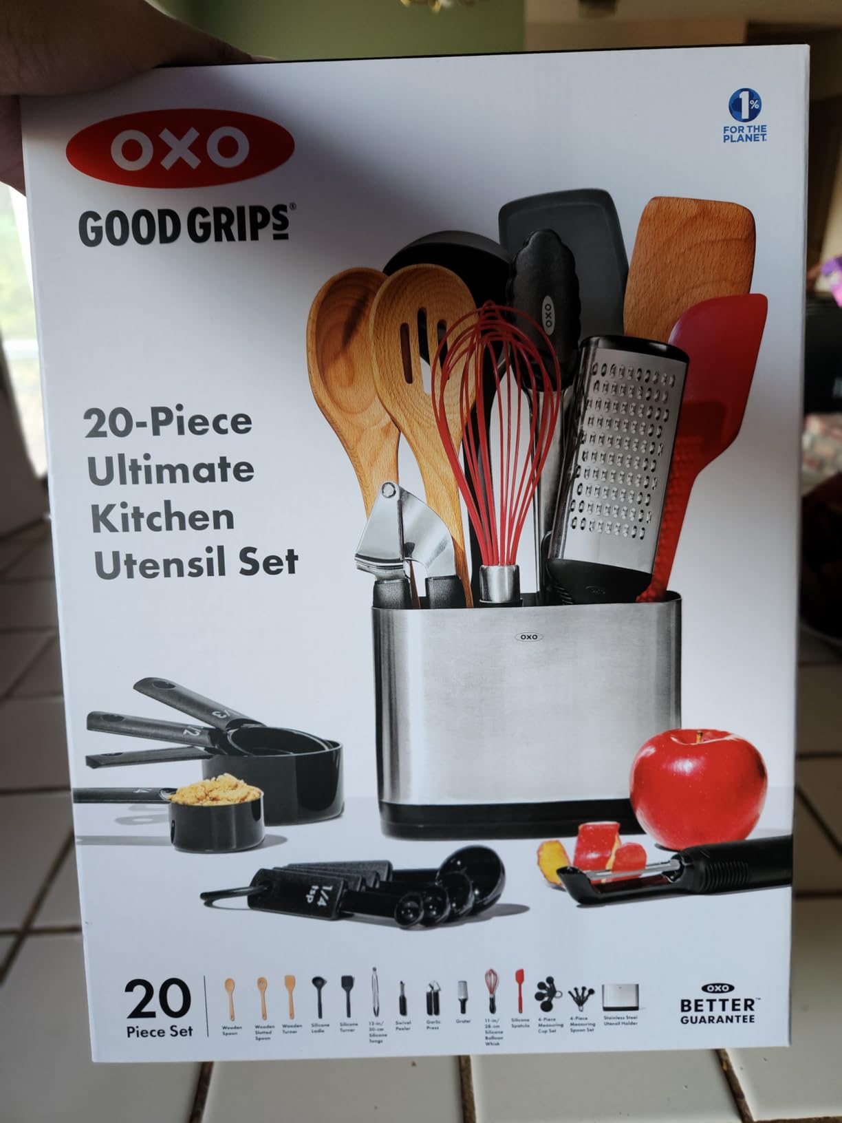 OXO Good Grips 20 Piece Everyday Kitchen Utensil Set | Includes Utensils, Prep Tools & Holder, For Cooking and Baking, Signature Nonslip Handles, Dishwasher Safe customer photo 1