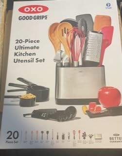 OXO Good Grips 20 Piece Everyday Kitchen Utensil Set | Includes Utensils, Prep Tools & Holder, For Cooking and Baking, Signature Nonslip Handles, Dishwasher Safe customer photo 2