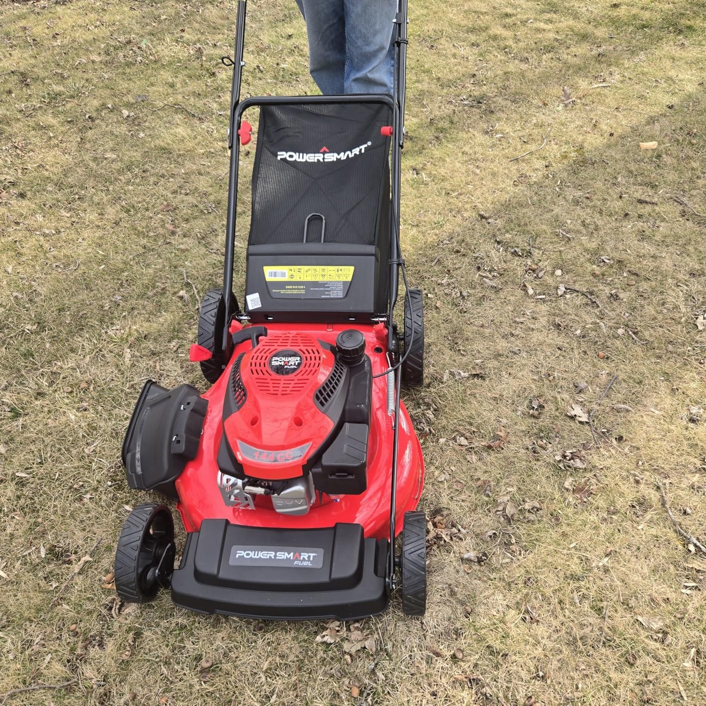 PowerSmart EasyGlide 21-Inch Gas Lawn Mower, 144cc 4-Stroke OHV Engine, Push Walk-Behind, 3-in-1 Mulch/Bag/Side Discharge, Steel Deck, 6 Height Adjustment customer photo 2
