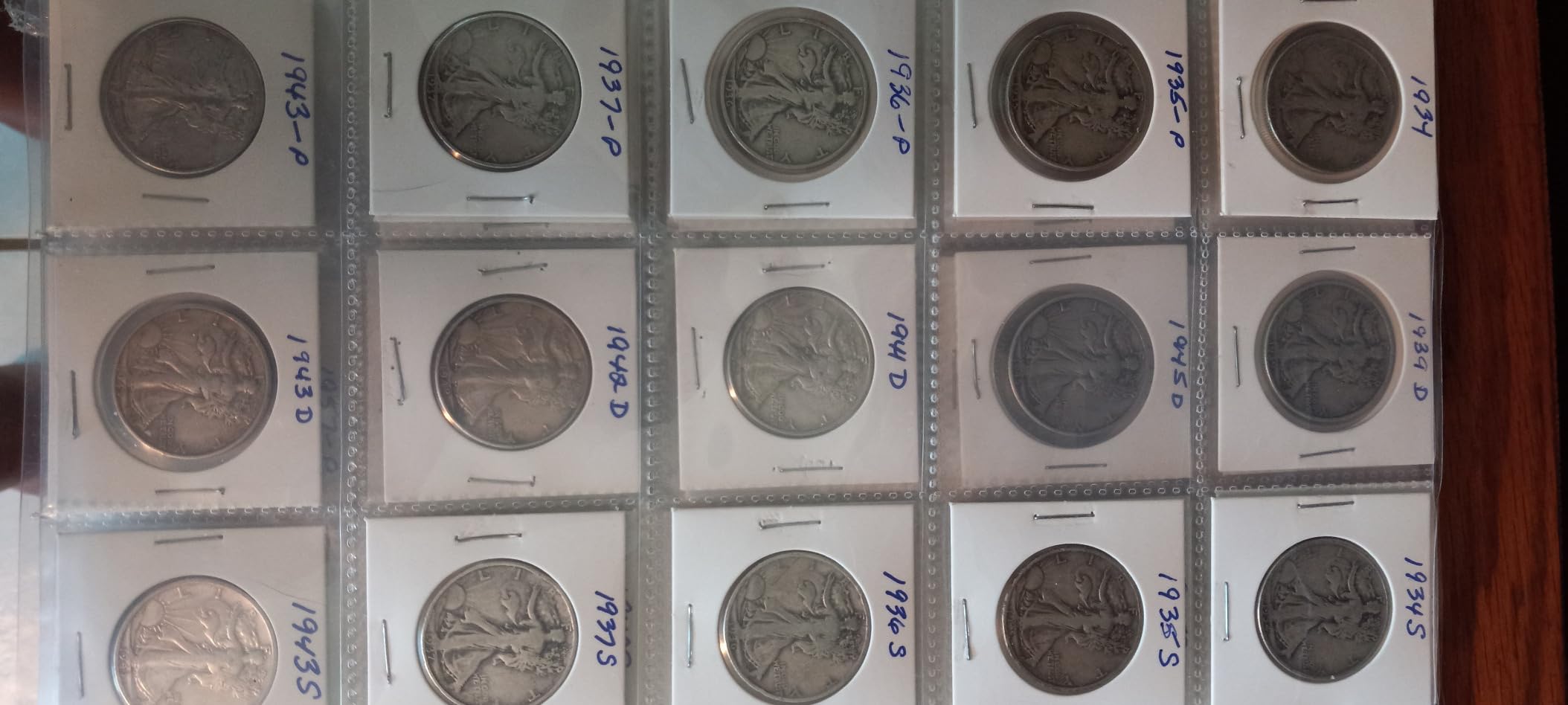 50ct 20-Pocket Coin Pages - Coin Pocket Pages for 2 x 2 Inch Cardboard Coin Holders, 11 Holes for Coin Binder, Coin Collecting Album Protectors, Coin Collection Storage customer photo 1