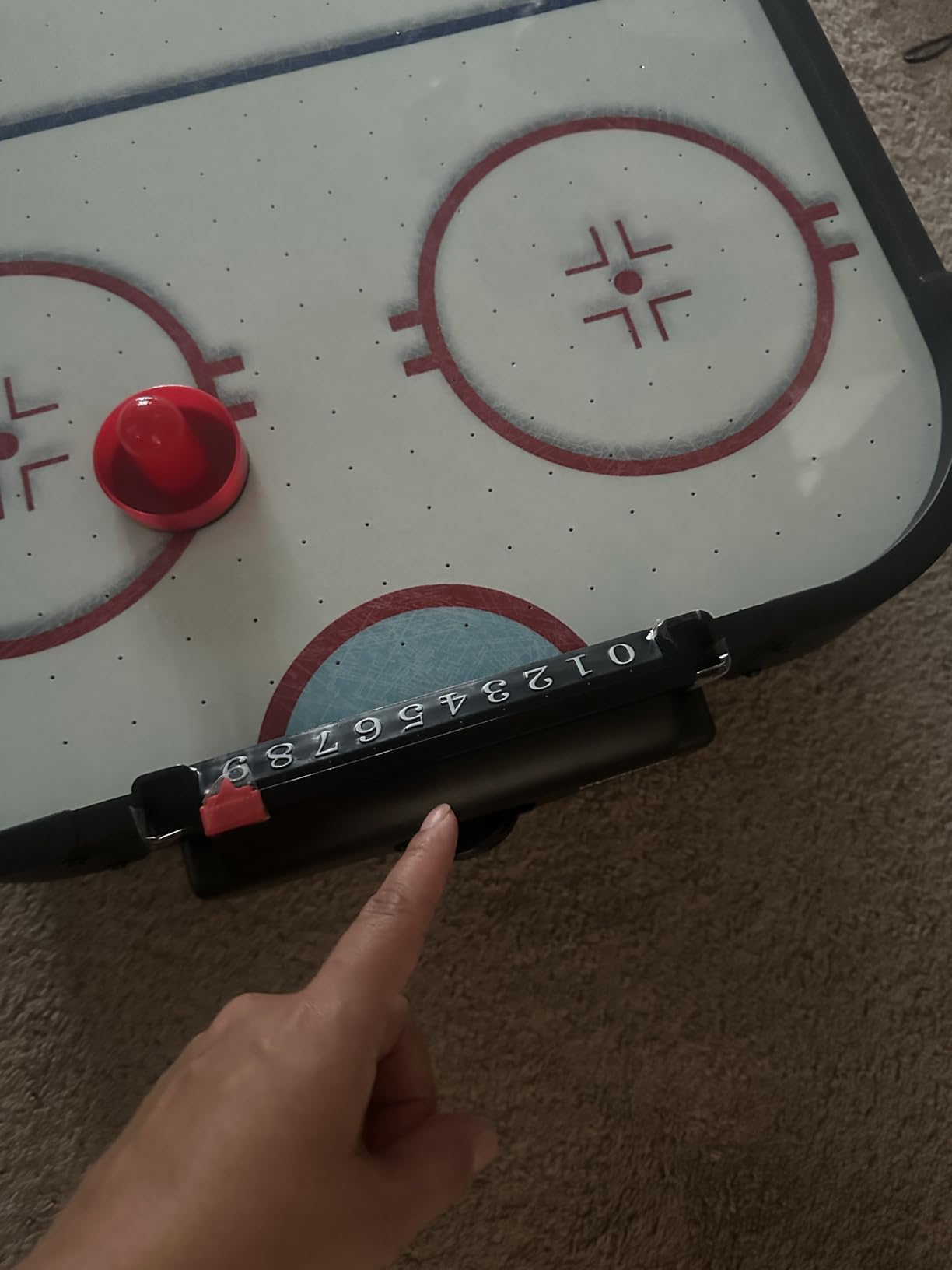 GoSports 40 Inch Table Top Air Hockey Game for Kids - Oak customer photo 2