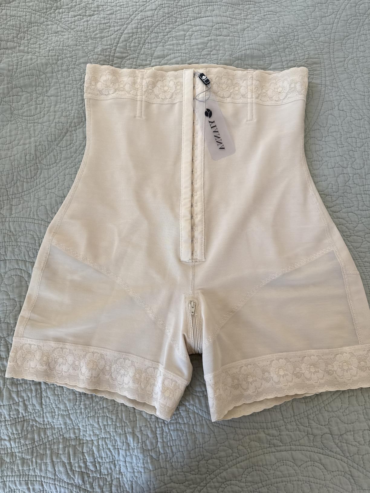 Tummy Control Shapewear for Women Strapless Fajas Colombianas Body Shaper Shorts Butt Lifter with Zipper Crotch customer photo 2