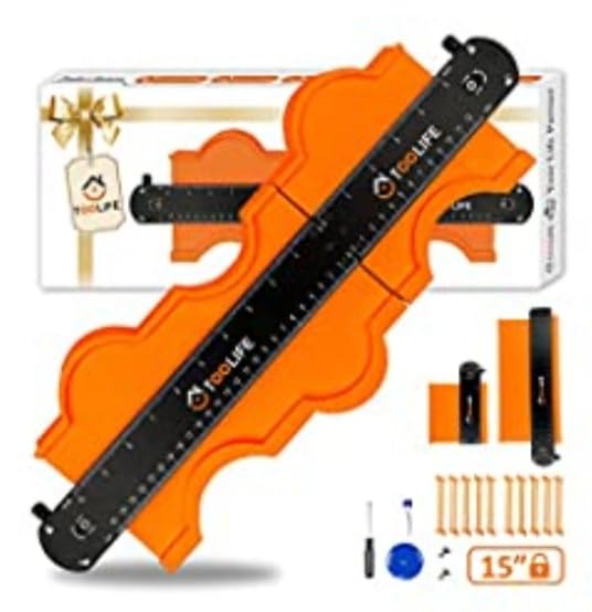 TOOLIFE 20 Inch Connectable Contour Gauge | Copies irregular shapes and edges for tile laying, flooring, laminate, trim, carpentry and woodworking projects customer photo 1