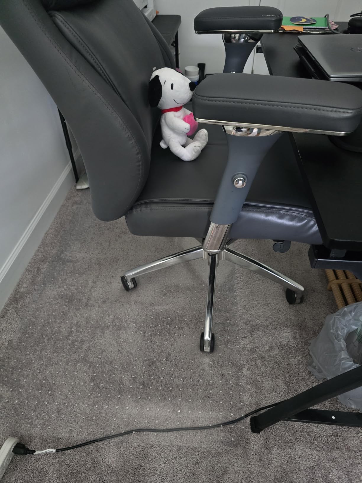 Office Chair Mat for Carpets, Clear Computer Desk Chair Mat for Low Carpeted Floors, Thick and Sturdy Carpet Protector, Easy Glide and Flat Without Curling (30