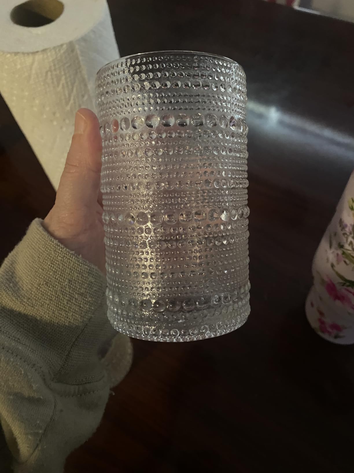 Hlukana Vintage Hobnail Drinking Glasses Set of 8, 12 oz Highball Glasses & 10 oz Cocktail Glasses Set, Kitchen Water Glasses Cup, Bar Tumbler Glassware Set for Beer, Juice, Cocktail, Whiskey, Milk customer photo 1