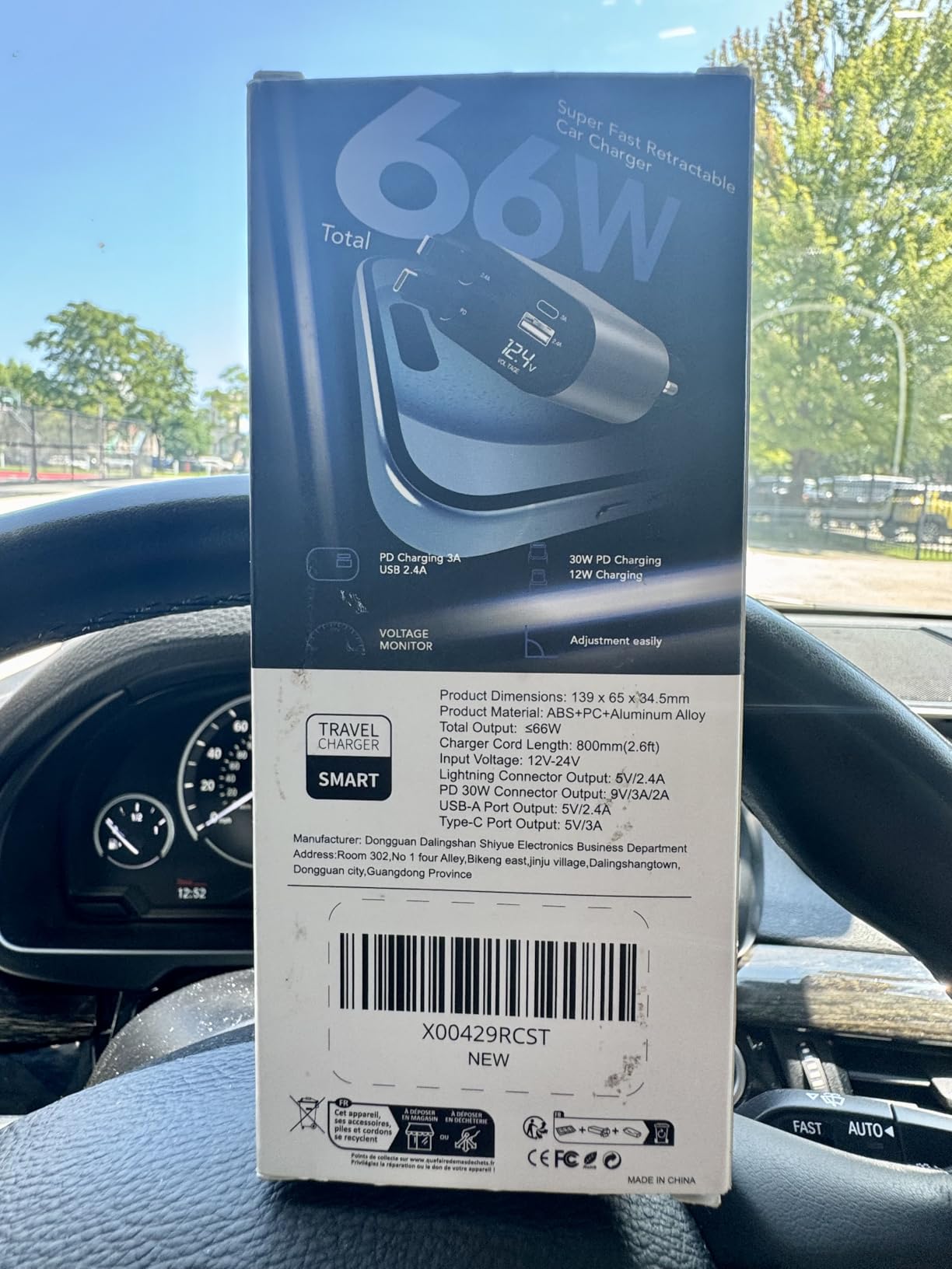 Retractable Car Charger, 75W Car Phone Charger USB C Fast Charge for iPhone | EloBeth Car Charger, Cigarette Lighter USB Charger Car Accessories, Road Trip Essentials Gift for Men, for iPhone 17/16, Galaxy customer photo 1
