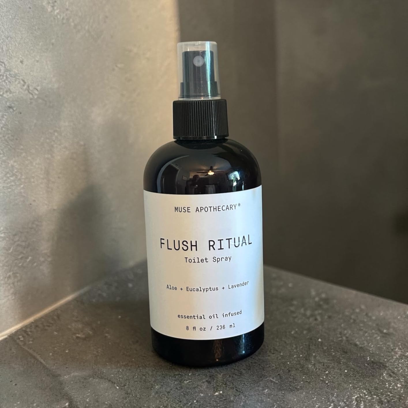 Muse Apothecary Flush Ritual - Aromatic & Refreshing Toilet Spray, Use Before You Go, 2 oz, Infused with Natural Essential Oils - Aloe + Eucalyptus + Lavender customer photo 2