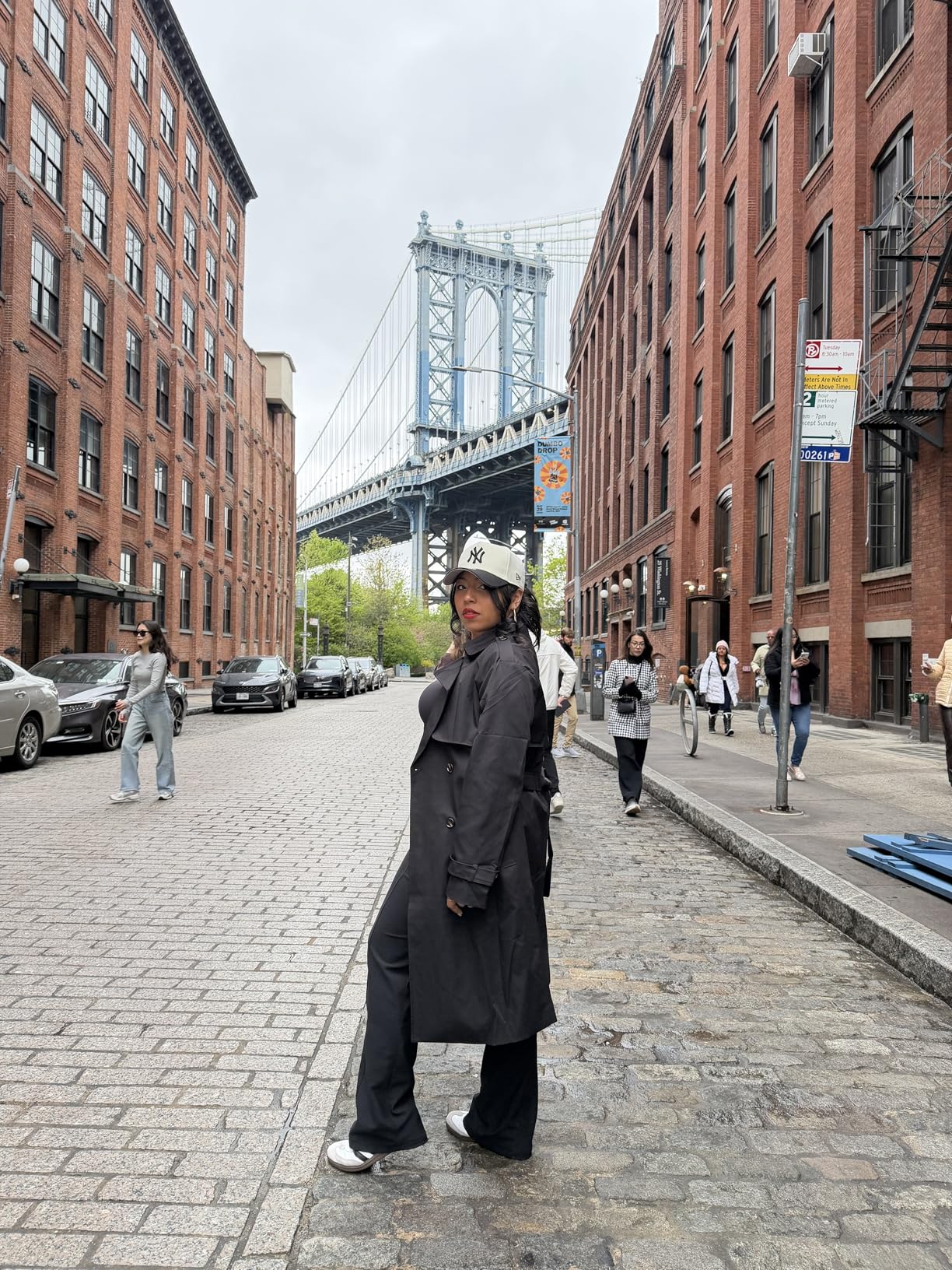 Fisoew Womens Double Breasted Trench Coats Long Lapel Overcoat With Belt | Casual Windproof Pocketed Coats,Classic,Spring,Fall Trench Jackets customer photo 2