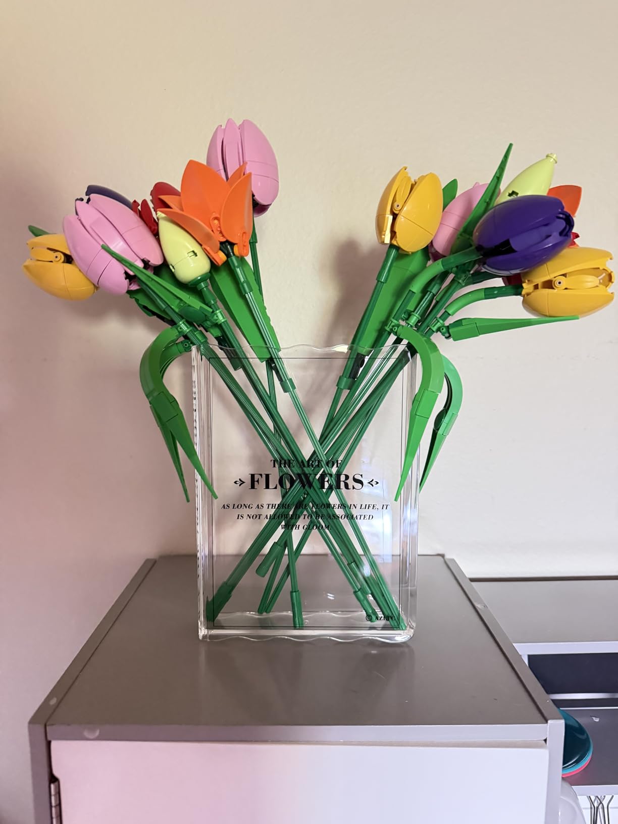 Book-Shaped Vase for Flowers, Book Lovers Gifts Cute Clear Flowers Vases | Aesthetic Room Decor, Must-Have for Home, Bookshelf, Bedroom, Office Decor for Women, Teacher Gift customer photo 2