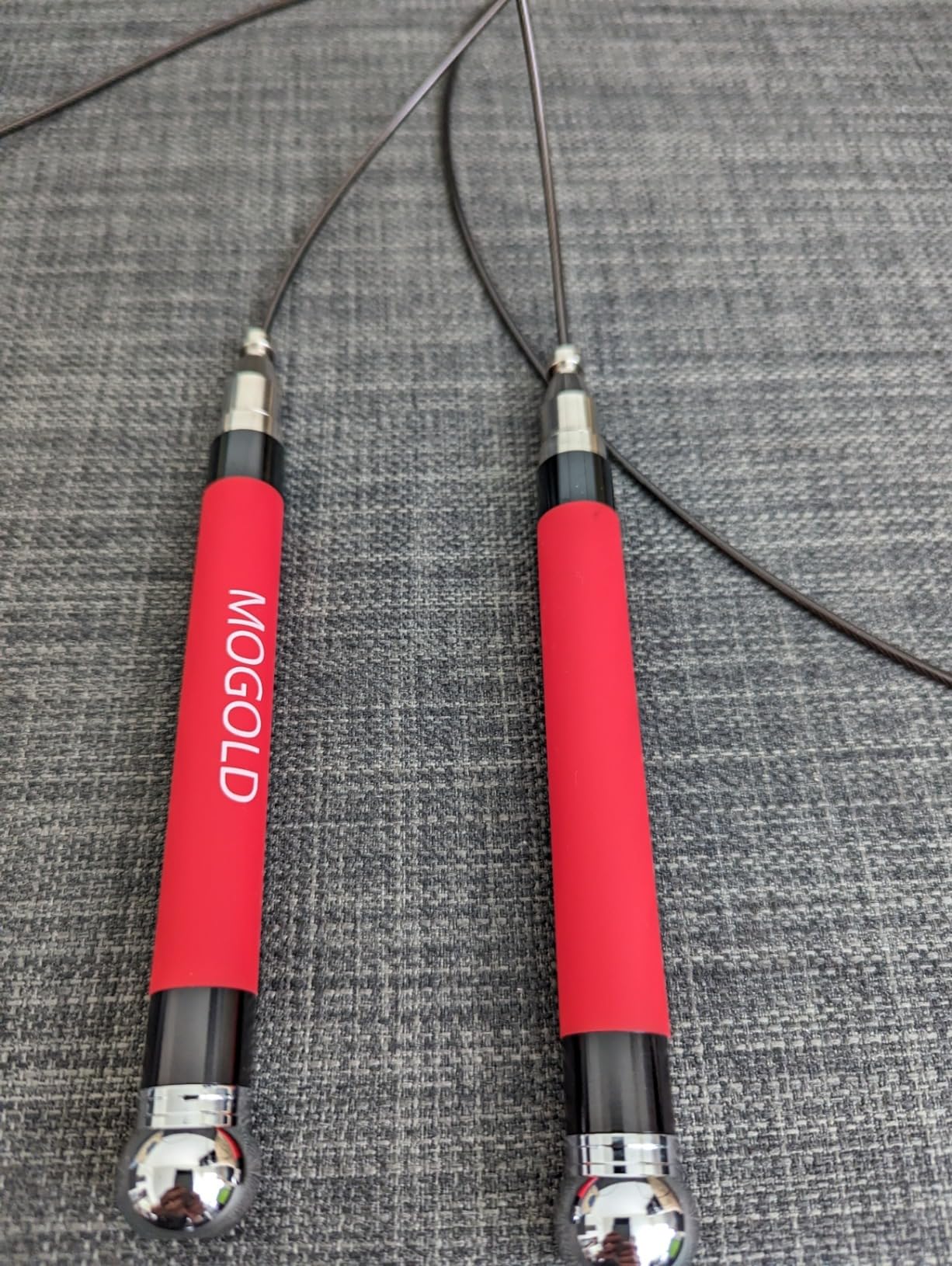 2-in-1 Speed Rope: 2mm for Boxing/MMA & 3mm for CrossFit - Tool-Free Adjustable Cable System with Dual Bearings - Sweatproof Hybrid Grip for High-Intensity Training customer photo 2