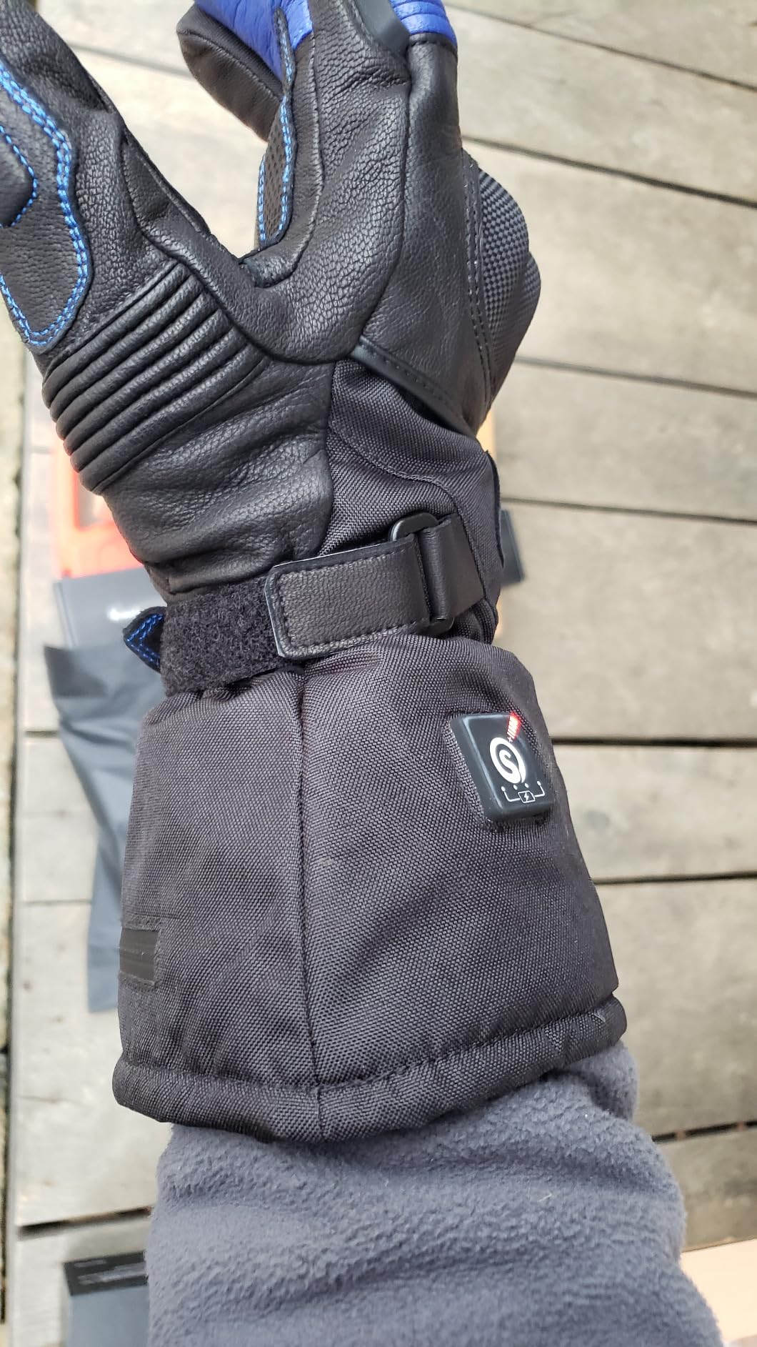 Savior Professional Heated Motorcycle Gloves for Men Women, Dual Mode Electrically Heated Waterproof and Windproof Gloves with 12V Charging Cord, for Winter Riding, Skiing customer photo 1