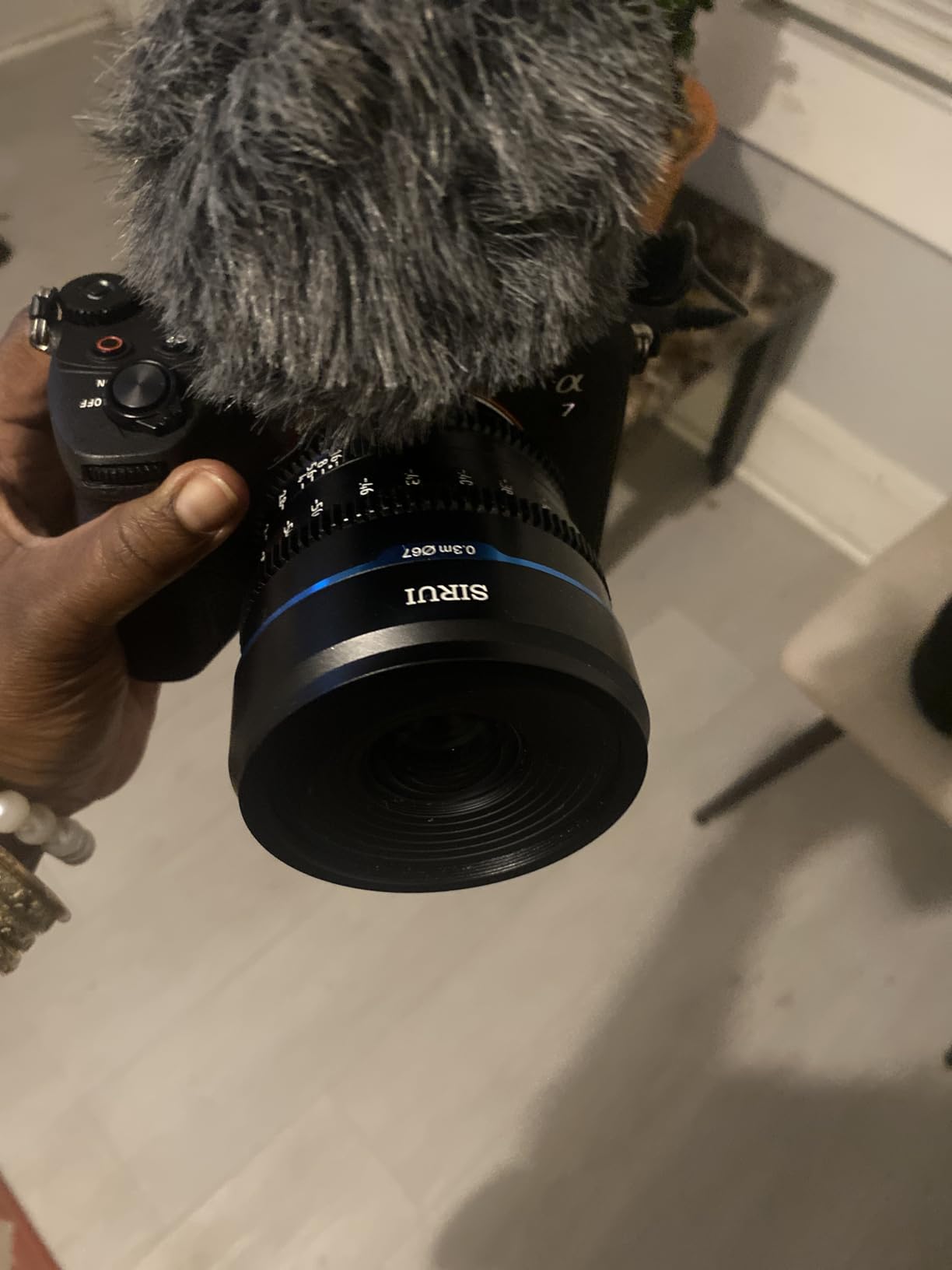 SIRUI Night Walker 24mm S35 Manual Focus Cine Lens, T1.2 Large Aperture Lens for E Mount Cameras, FX30, ZVE-10, A6500, A6600 (MS24E-B, Black) customer photo 2