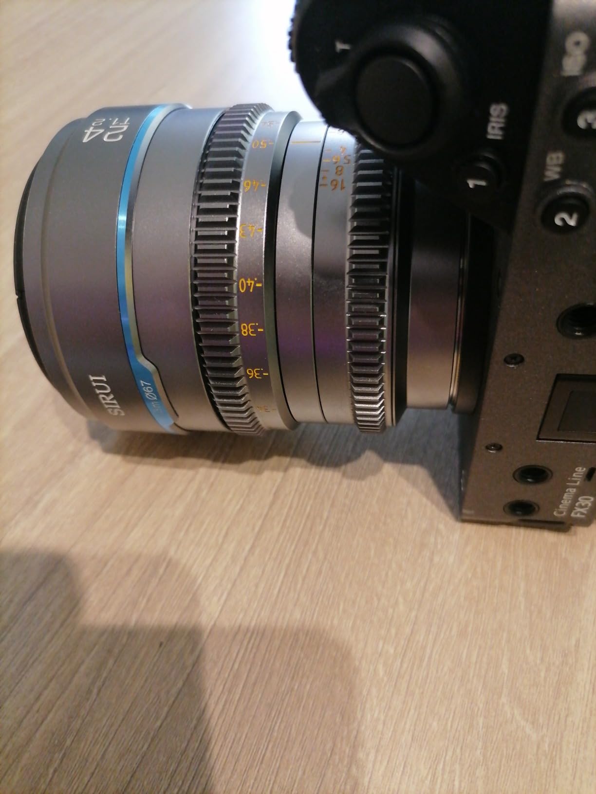 SIRUI Night Walker S35 Manual Focus Cine Lens Set, 24mm, 35mm, 55mm, T1.2 Large Aperture Lens for E Mount Cameras, FX30, ZVE-10, A6500, A6600 (MS-3SEB, Black) customer photo 2