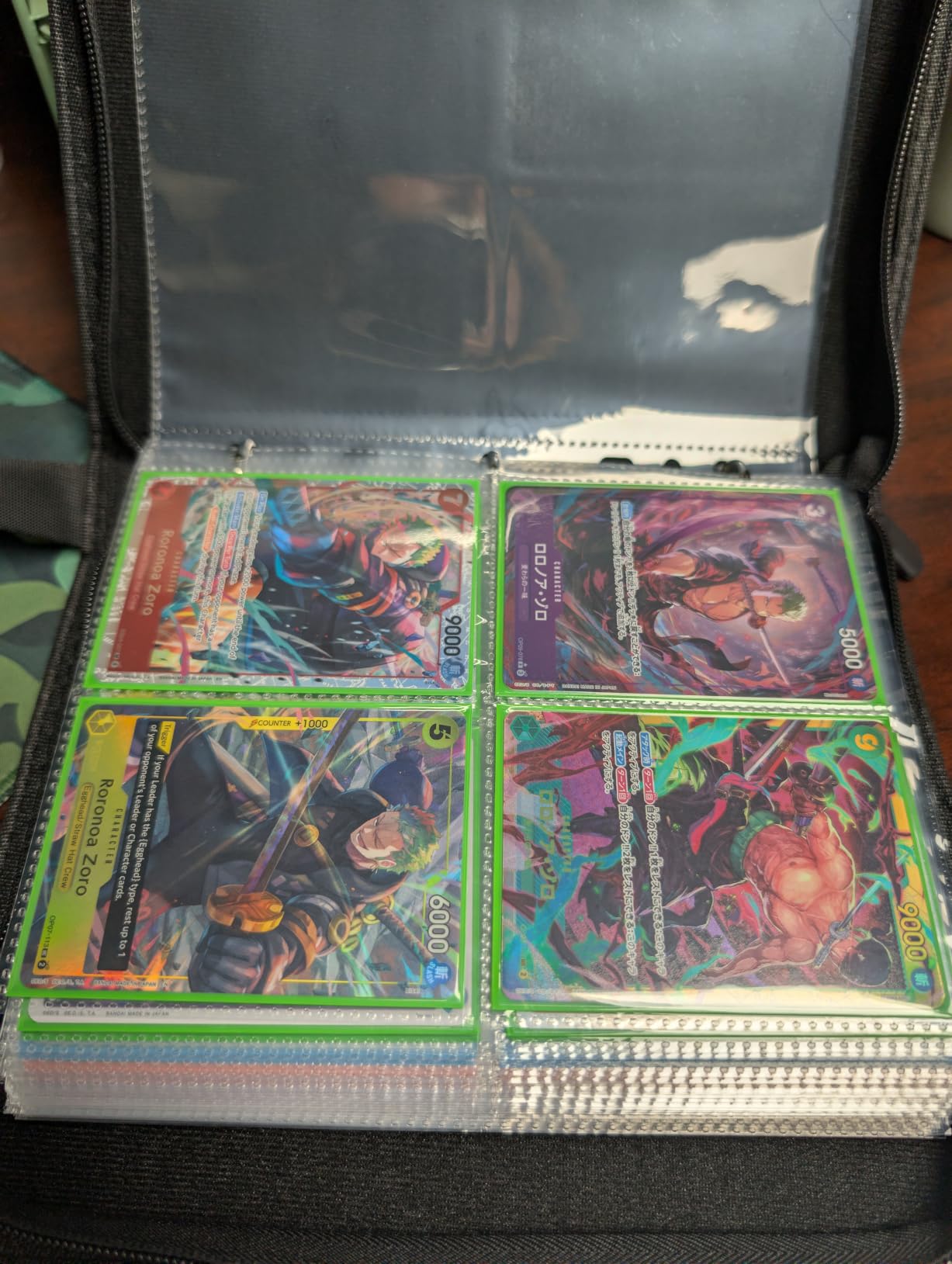 GERMUN 4 Pocket Card Binder, Premium Zip Trading Card Binder, 400 Double Sided Pocket PU Card Collection Binder, Collector Card Album, Card Folder for MTG, TCG, Sports Cards, Game Cards (Black) customer photo 1