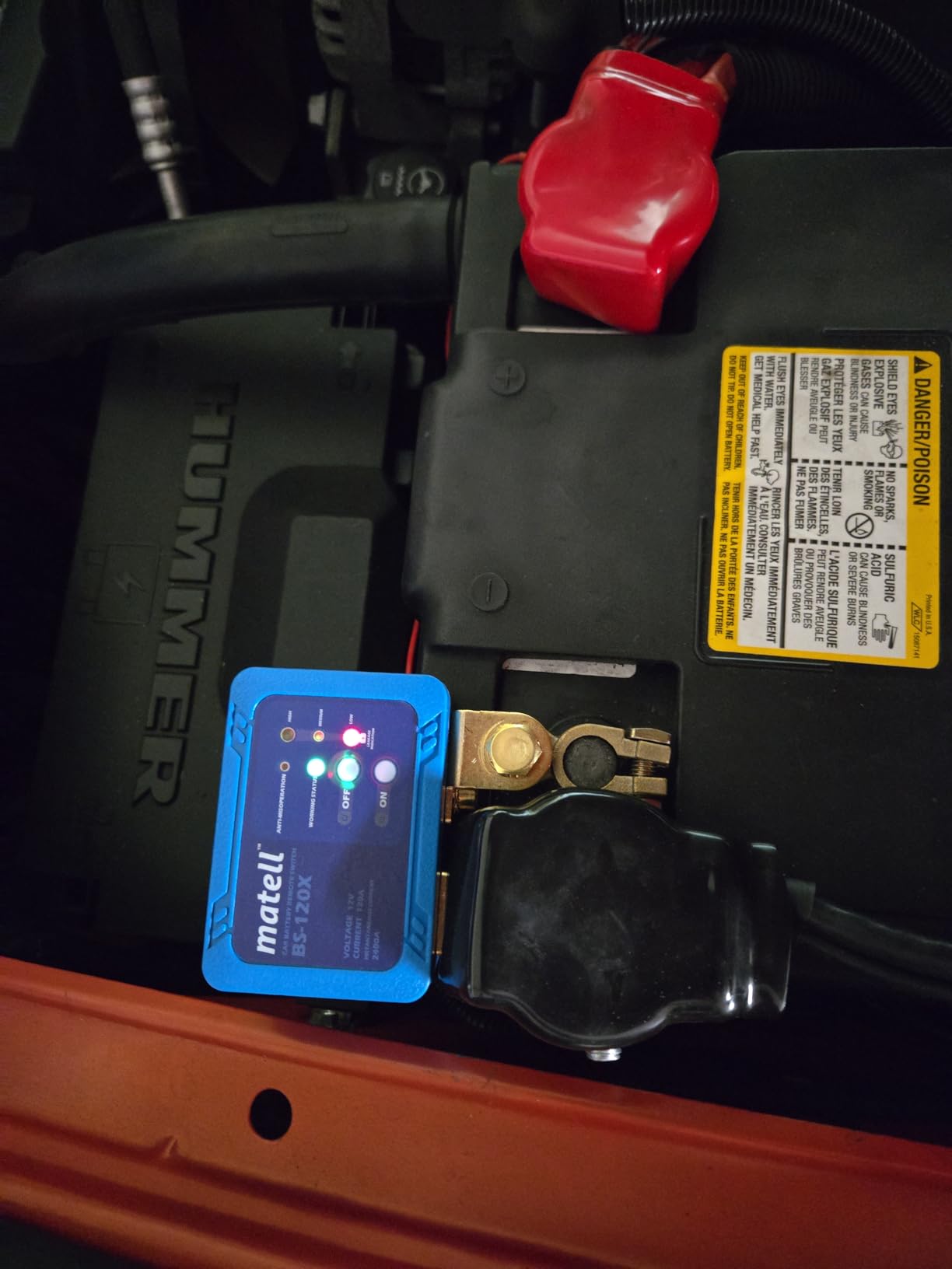 12V Battery Disconnect Switch, Remote Control for Car (Flat Terminal) | 2400A instantaneous current, IPX6 waterproof, -20C-90C working temp, anti-misoperation, 5mA low standby power customer photo 1