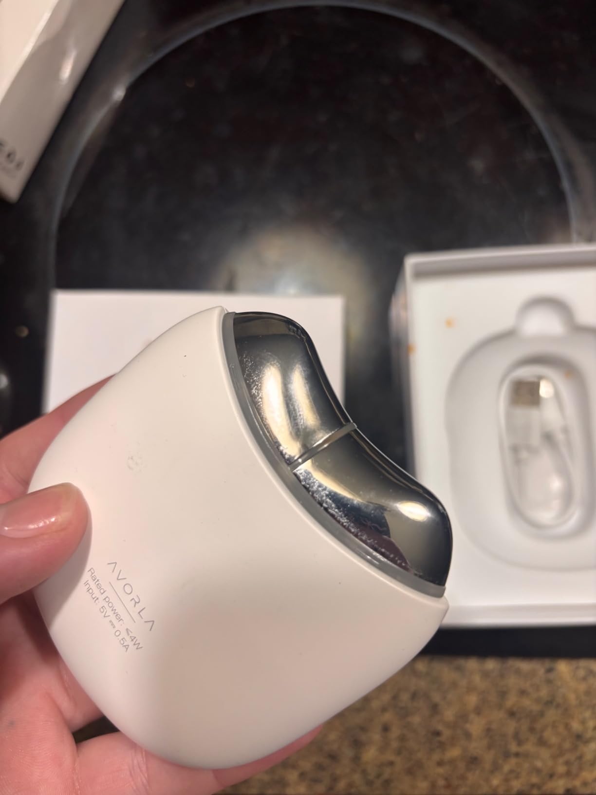 AVORLA LED Gua Sha Facial Tool with Heat and Microcurrent, Skin Toning Device, Skin Light Therapy Anti-Aging/Anti-Wrinkles,face Lift, Eye/face Puffiness, Skin Firm customer photo 2