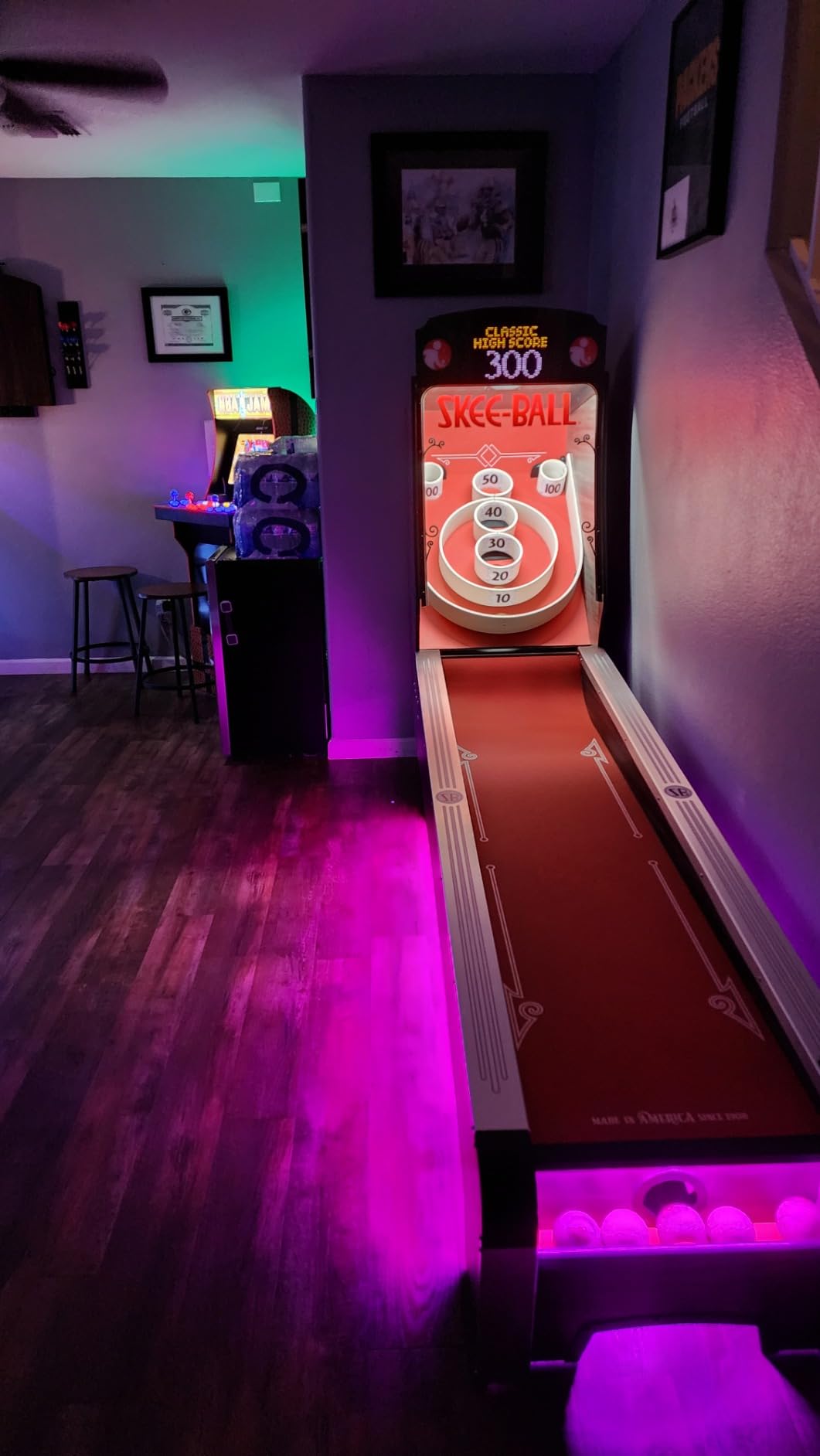 Skee-Ball Arcade Table Machine Game for Home Basement Recreation Room - Premium Nostalgic Classic Fun of Roll and Score - Made in The USA customer photo 1