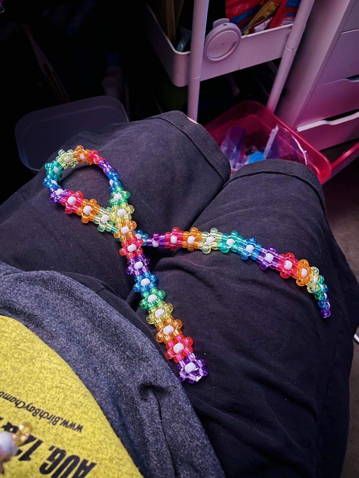 5 Boxes Bracelet Making Kit Pony Beads, 96 Colors 3500Pcs Kandi Beads for Bracelets with 800Pcs Letter Bead Friendship Bracelet Rave Accessories Craft Kits for Kids Adults Keychain Jewelry Making customer photo 2